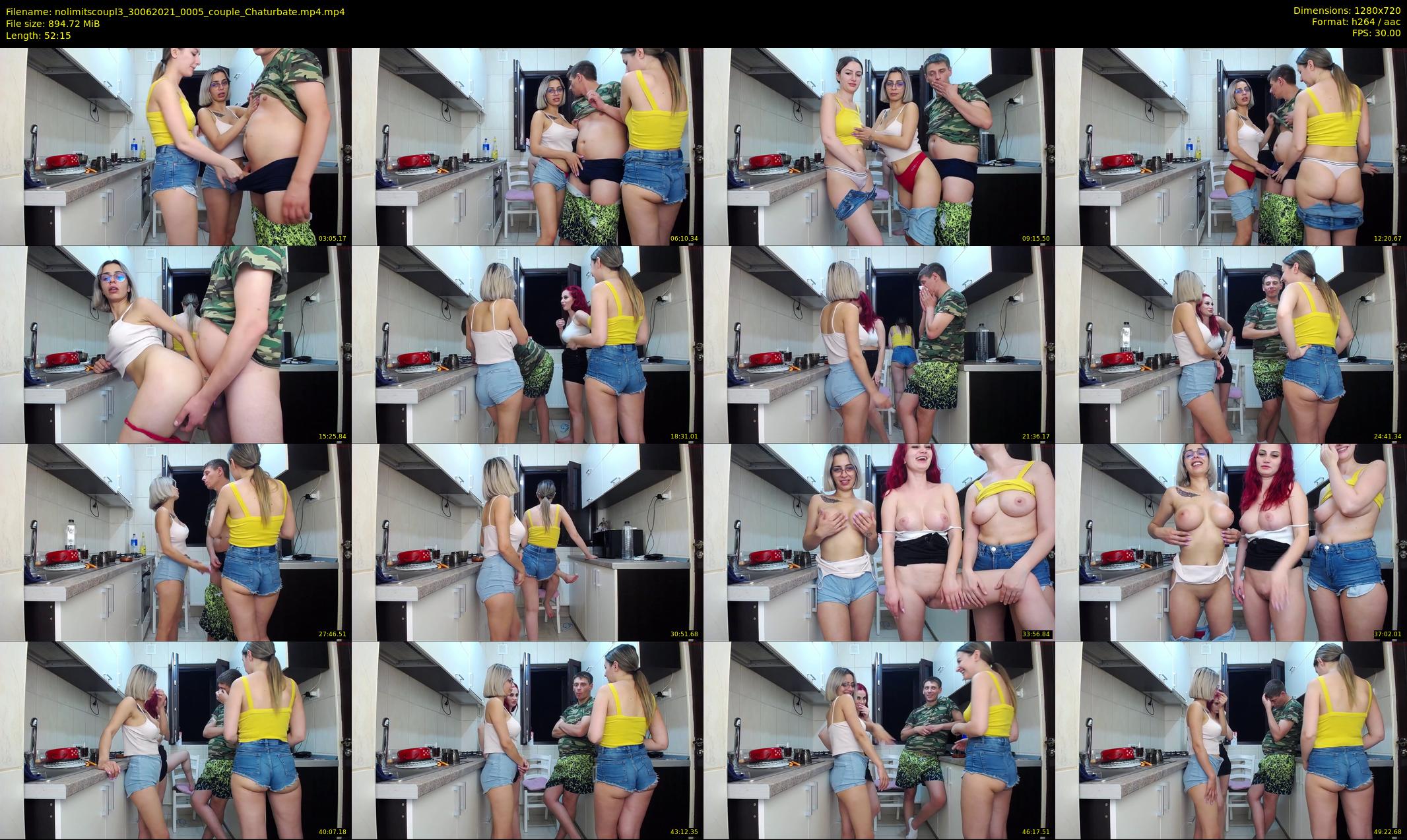 nolimitscoupl3 — 53 minute Chaturbate couple cam show recording, 720p, Jun 30, 2021