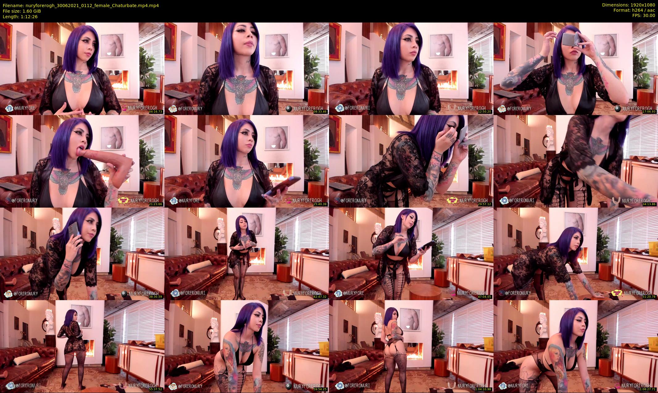 nuryforerogh — 73 minute Chaturbate female cam show recording, 1080p, Jun 30, 2021