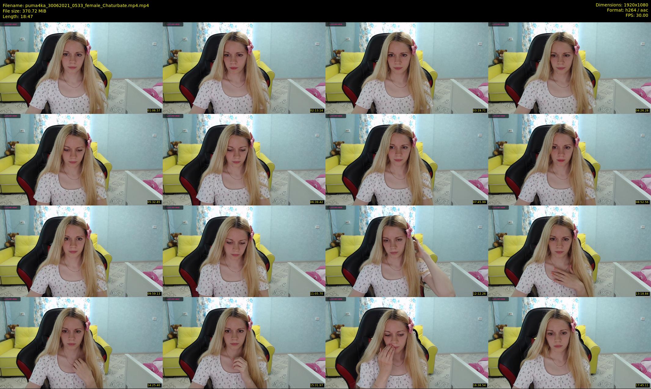 puma4ka — 19 minute Chaturbate female cam show recording, 1080p, Jun 30, 2021