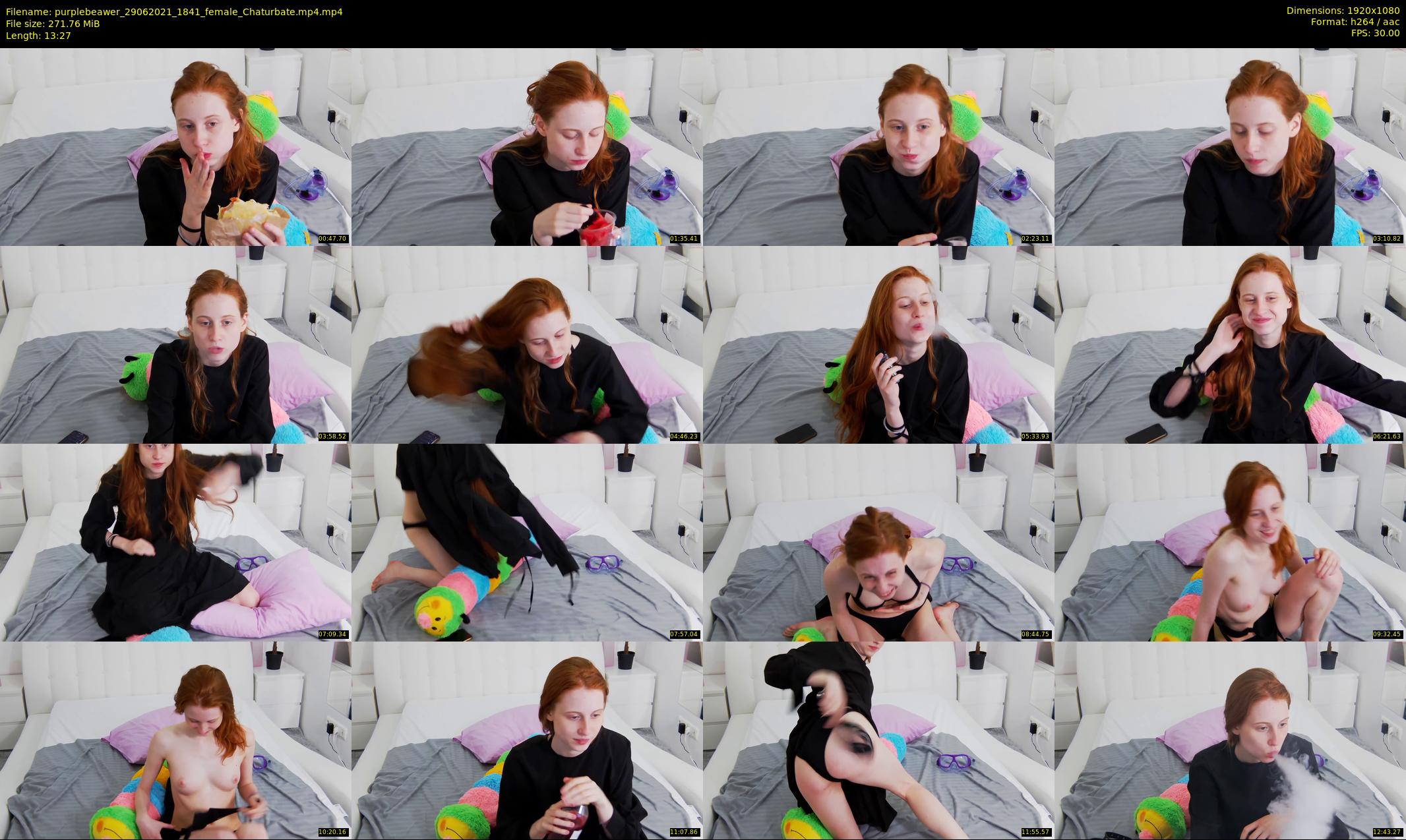 purplebeawer — 14 minute Chaturbate female cam show recording, 1080p, Jun 29, 2021