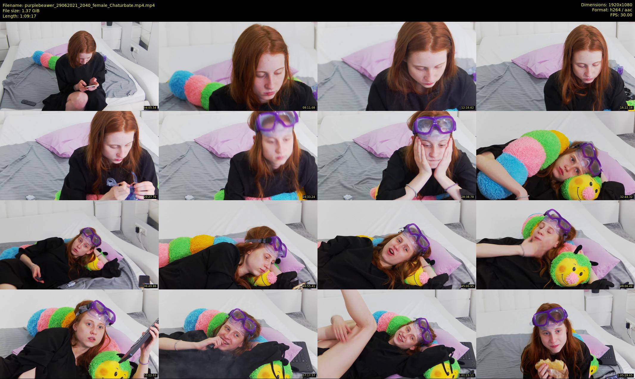 purplebeawer — 70 minute Chaturbate female cam show recording, 1080p, Jun 29, 2021