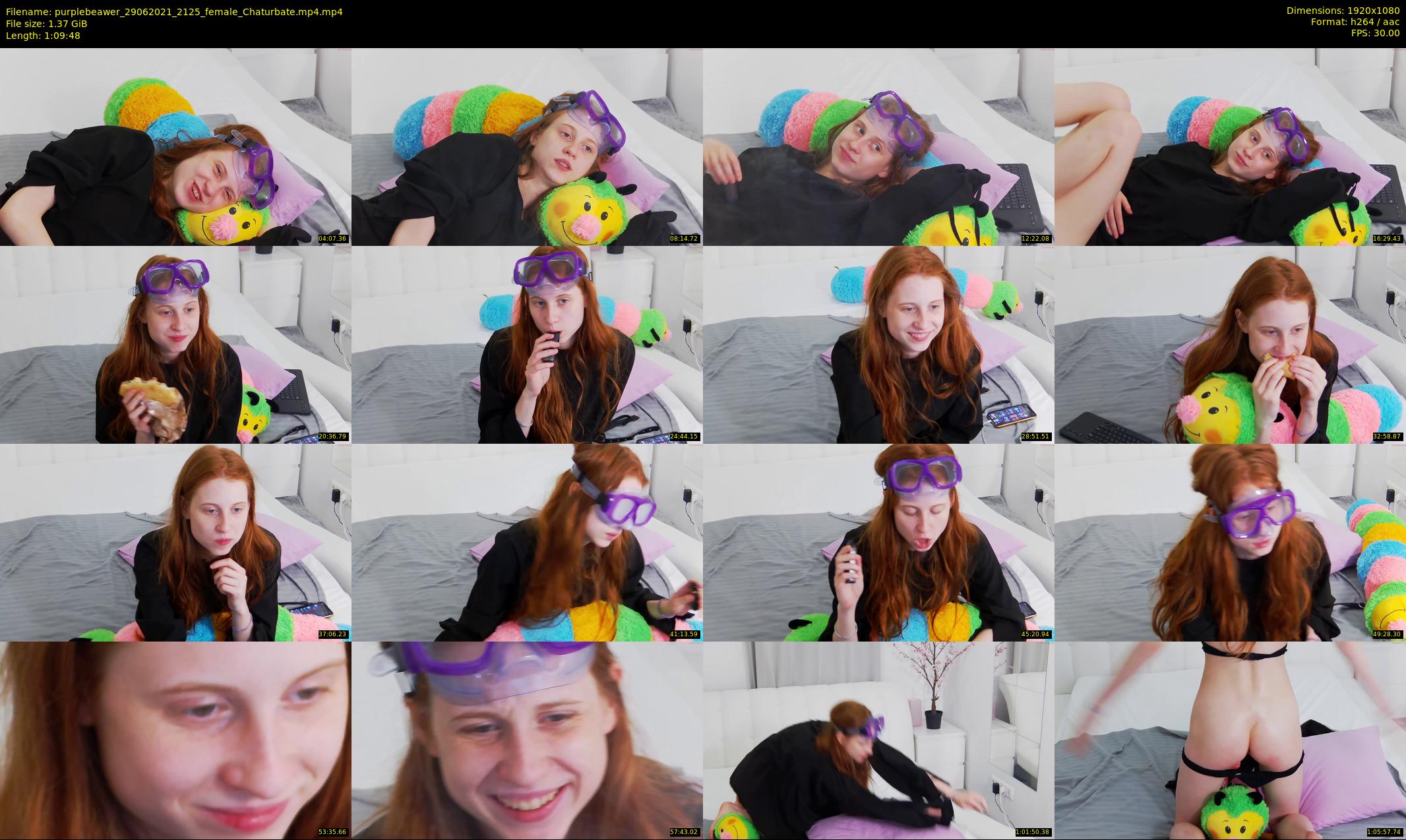 purplebeawer — 70 minute Chaturbate female cam show recording, 1080p, Jun 29, 2021
