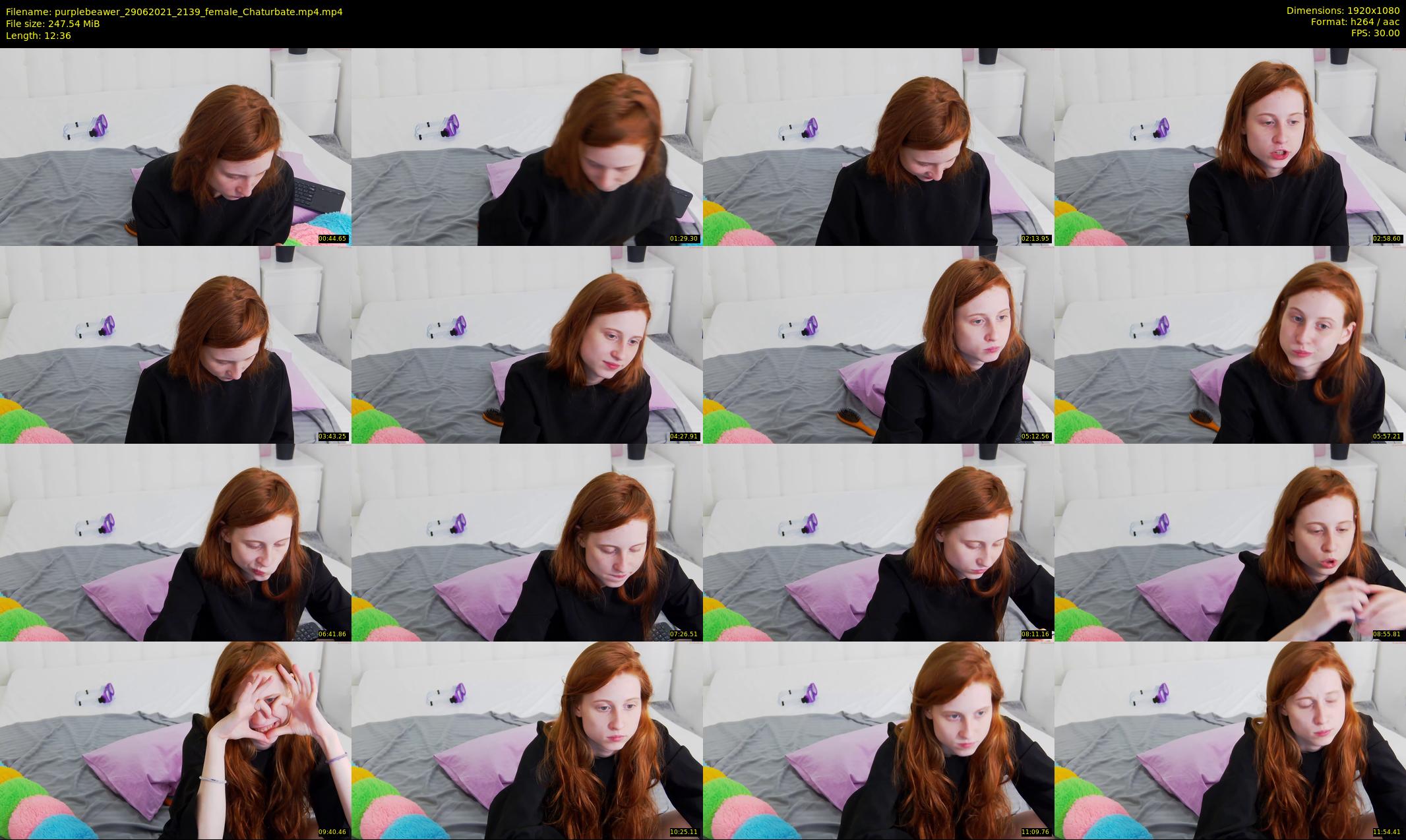 purplebeawer — 13 minute Chaturbate female cam show recording, 1080p, Jun 29, 2021