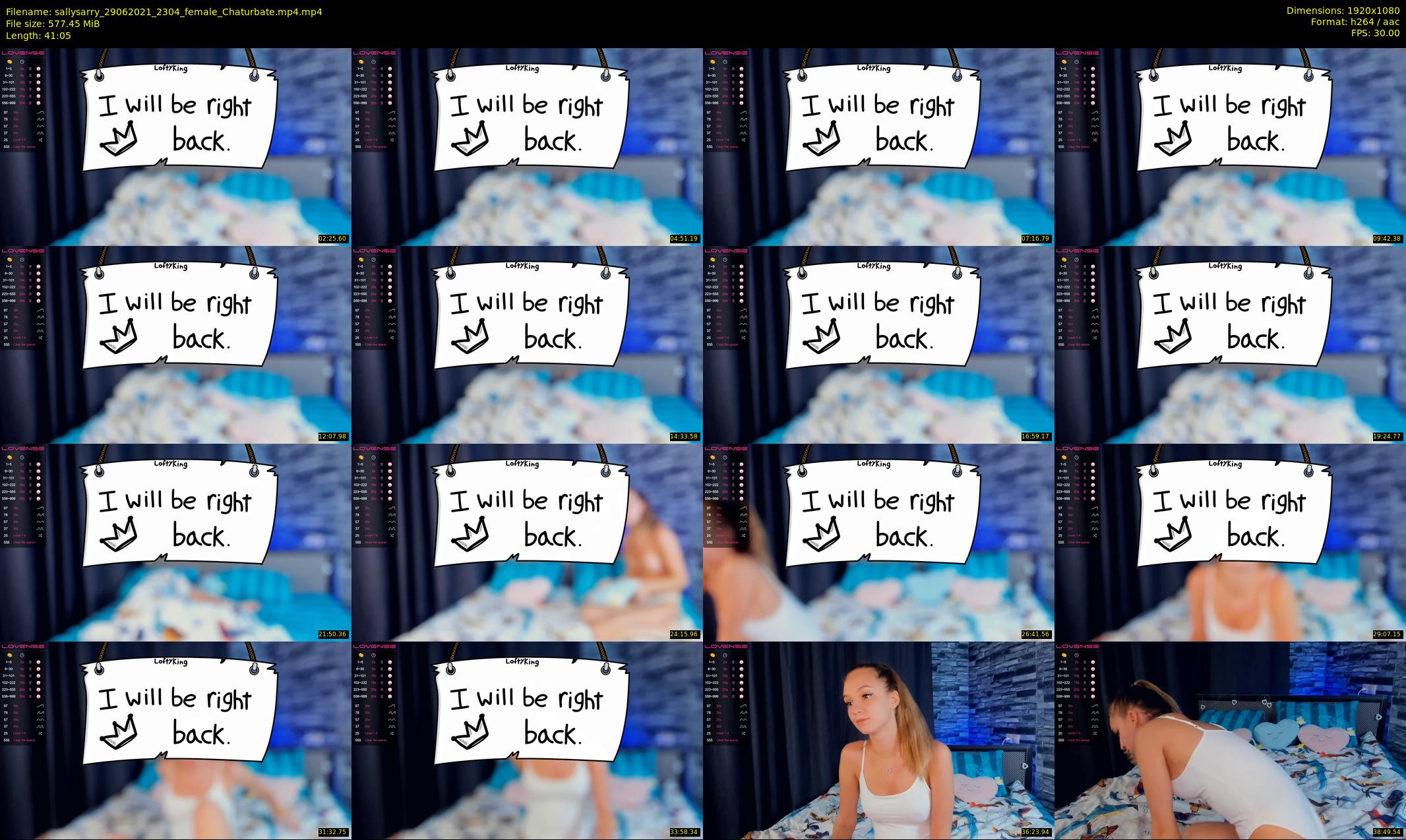 sallysarry — 42 minute Chaturbate couple cam show recording, 1080p, Jun 29, 2021