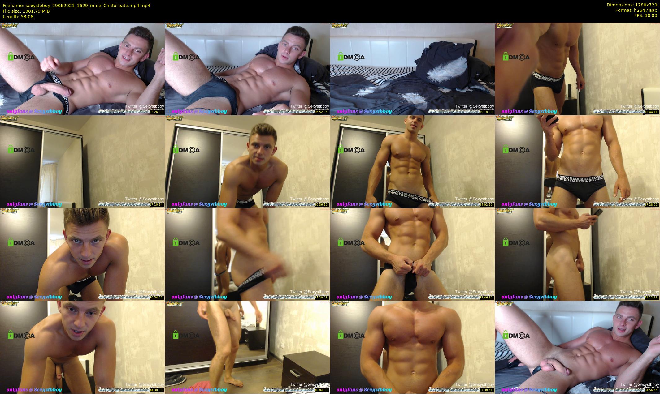 sexystbboy — 59 minute Chaturbate male cam show recording, 720p, Jun 29, 2021