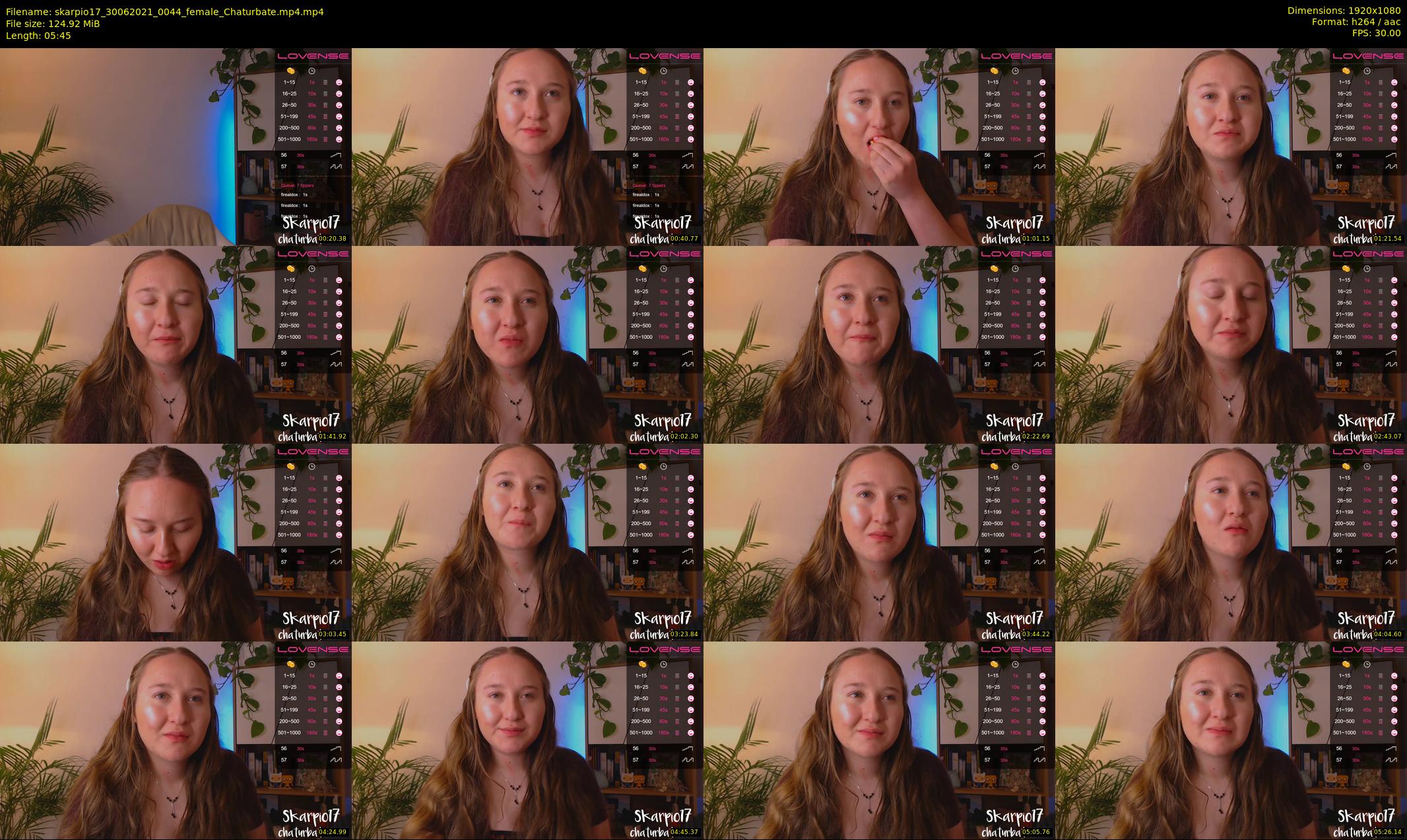 skarpio17 — 6 minute Chaturbate female cam show recording, 1080p, Jun 30, 2021
