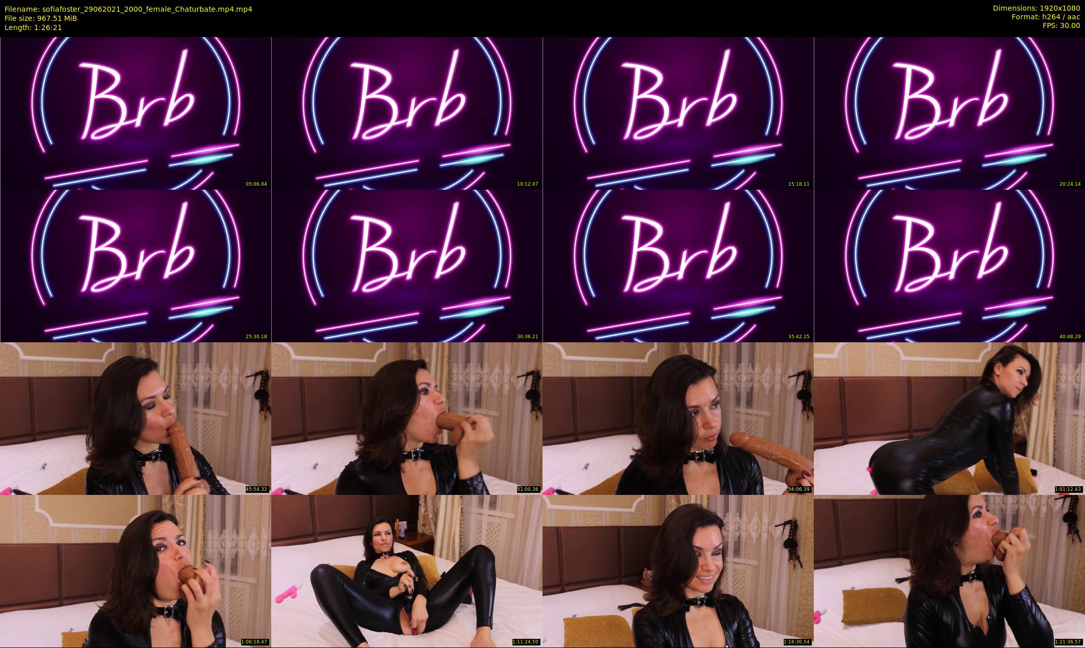 sofiafoster — 87 minute Chaturbate female cam show recording, 1080p, Jun 29, 2021