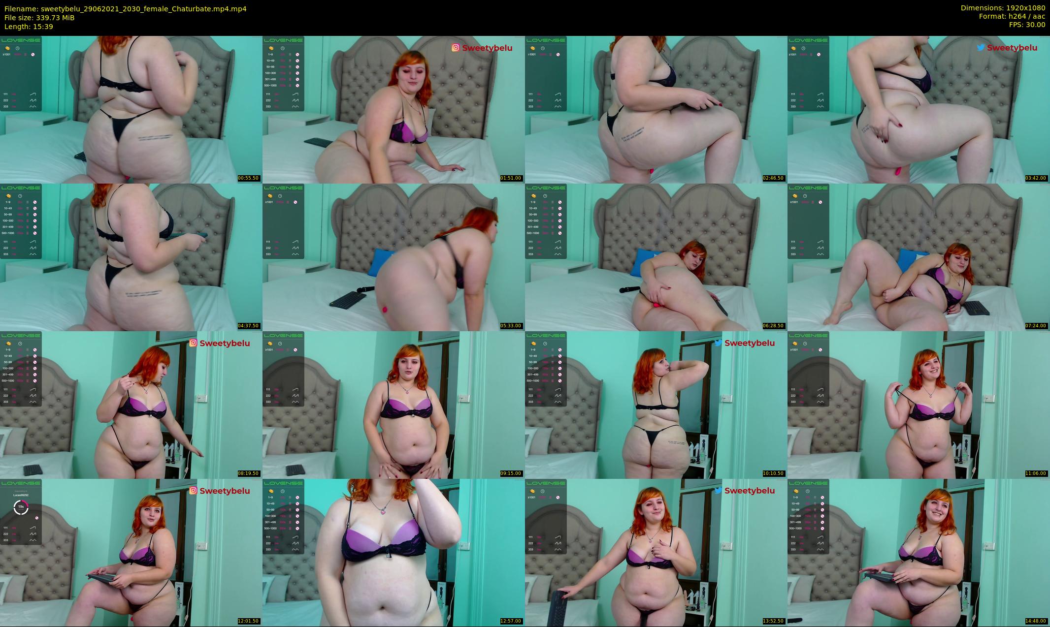 sweetybelu — 16 minute Chaturbate female cam show recording, 1080p, Jun 29, 2021
