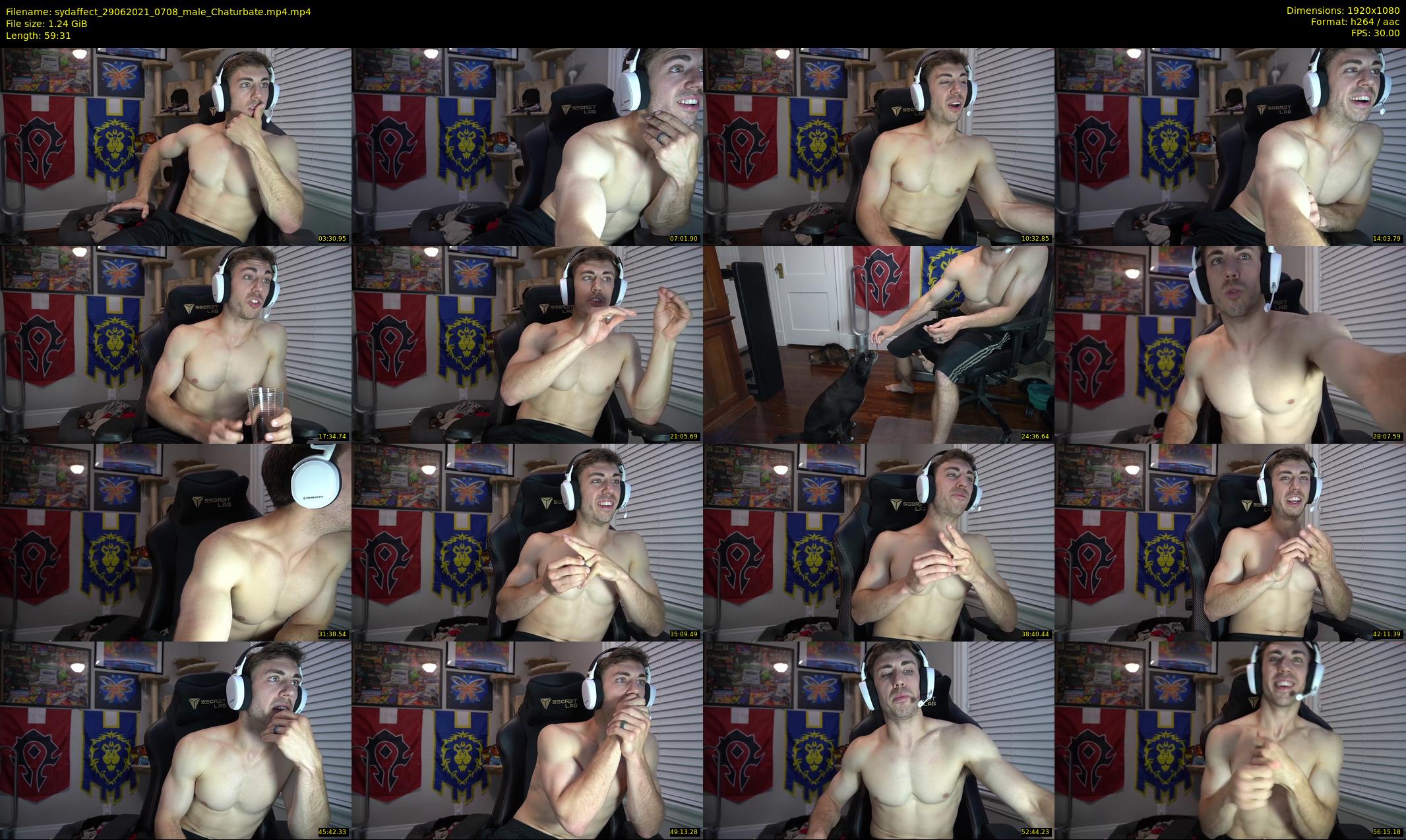 sydaffect — 60 minute Chaturbate male cam show recording, 1080p, Jun 29, 2021