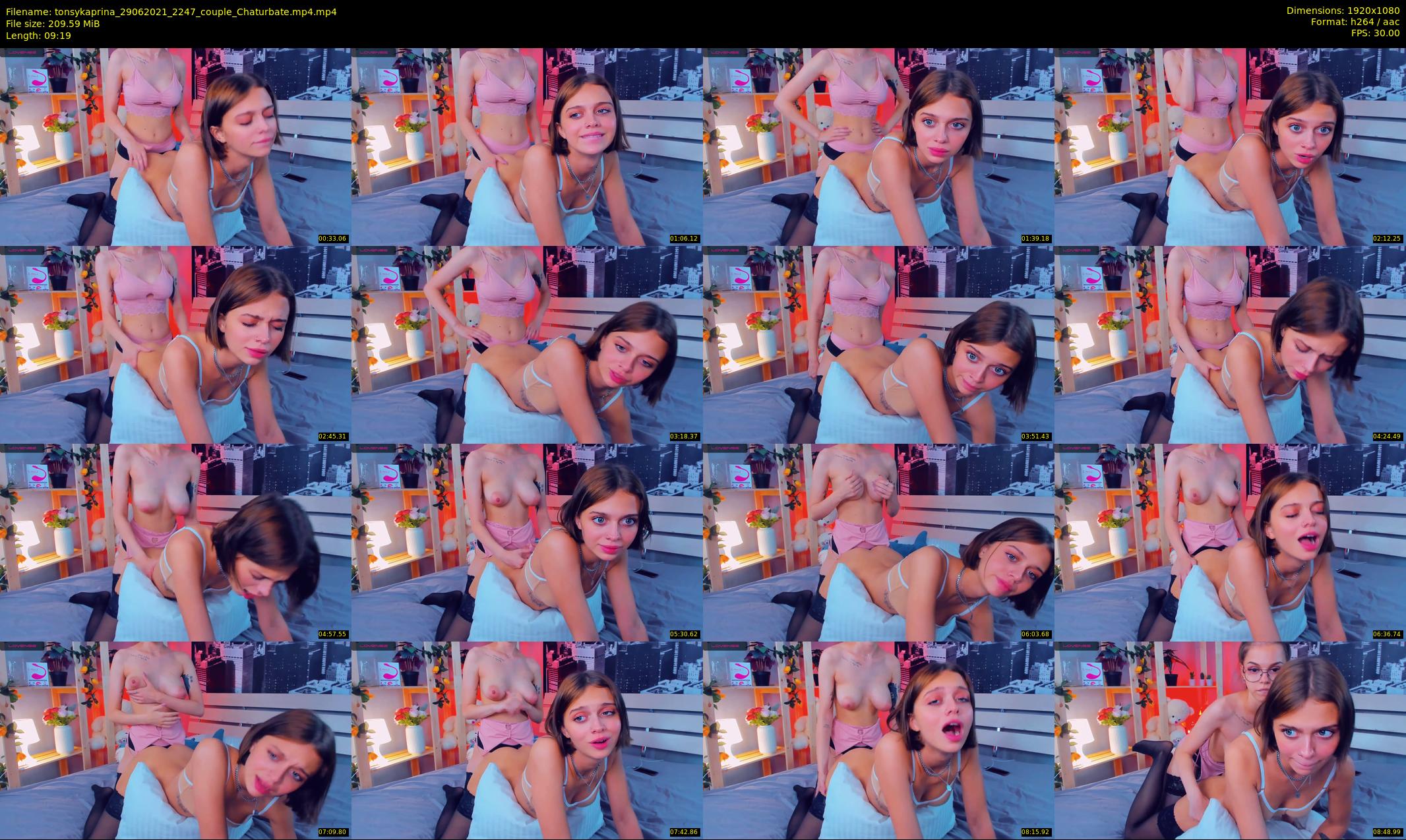 tonsykaprina — 10 minute Chaturbate couple cam show recording, 1080p, Jun 29, 2021
