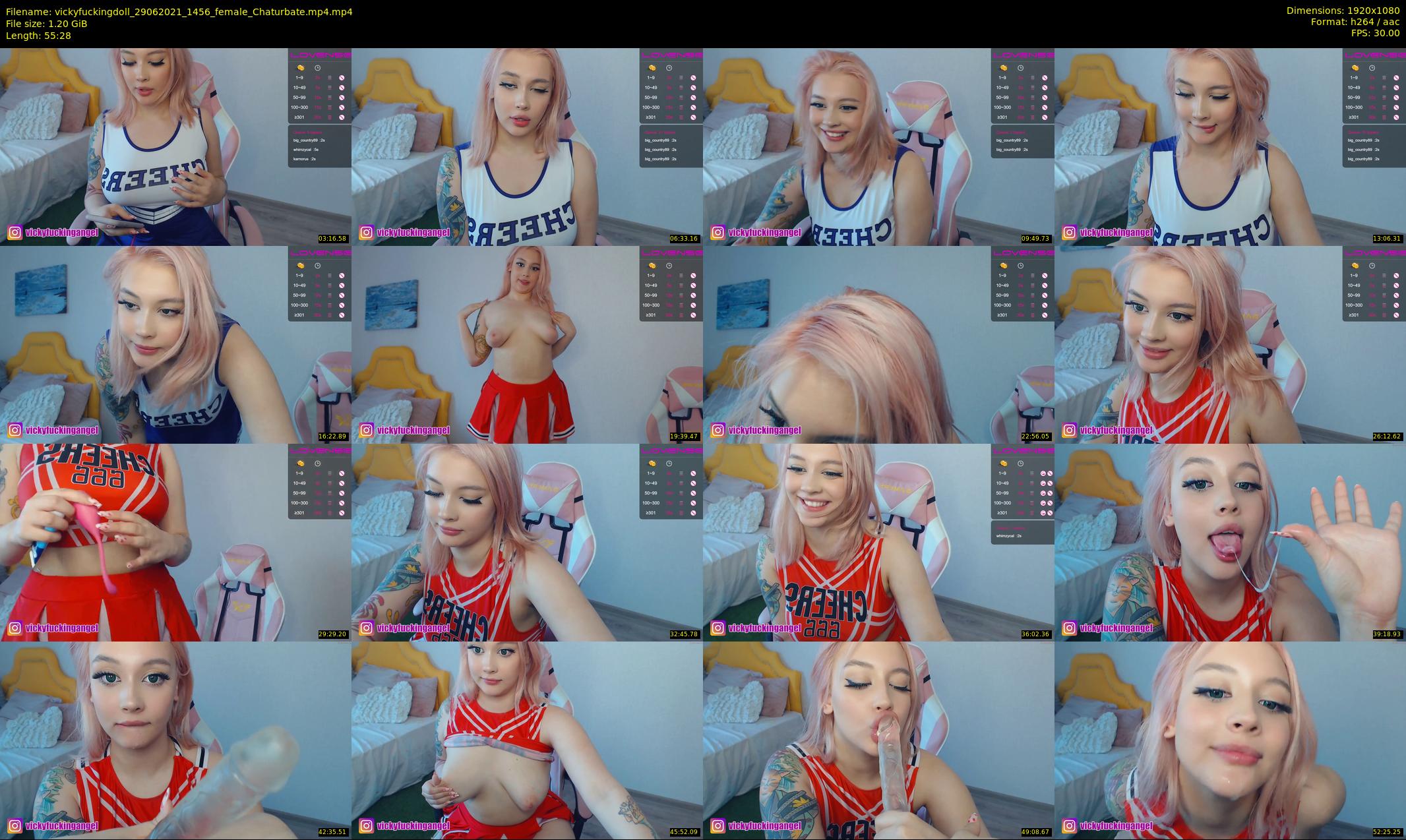 vickyfuckingdoll — 56 minute Chaturbate female cam show recording, 1080p, Jun 29, 2021