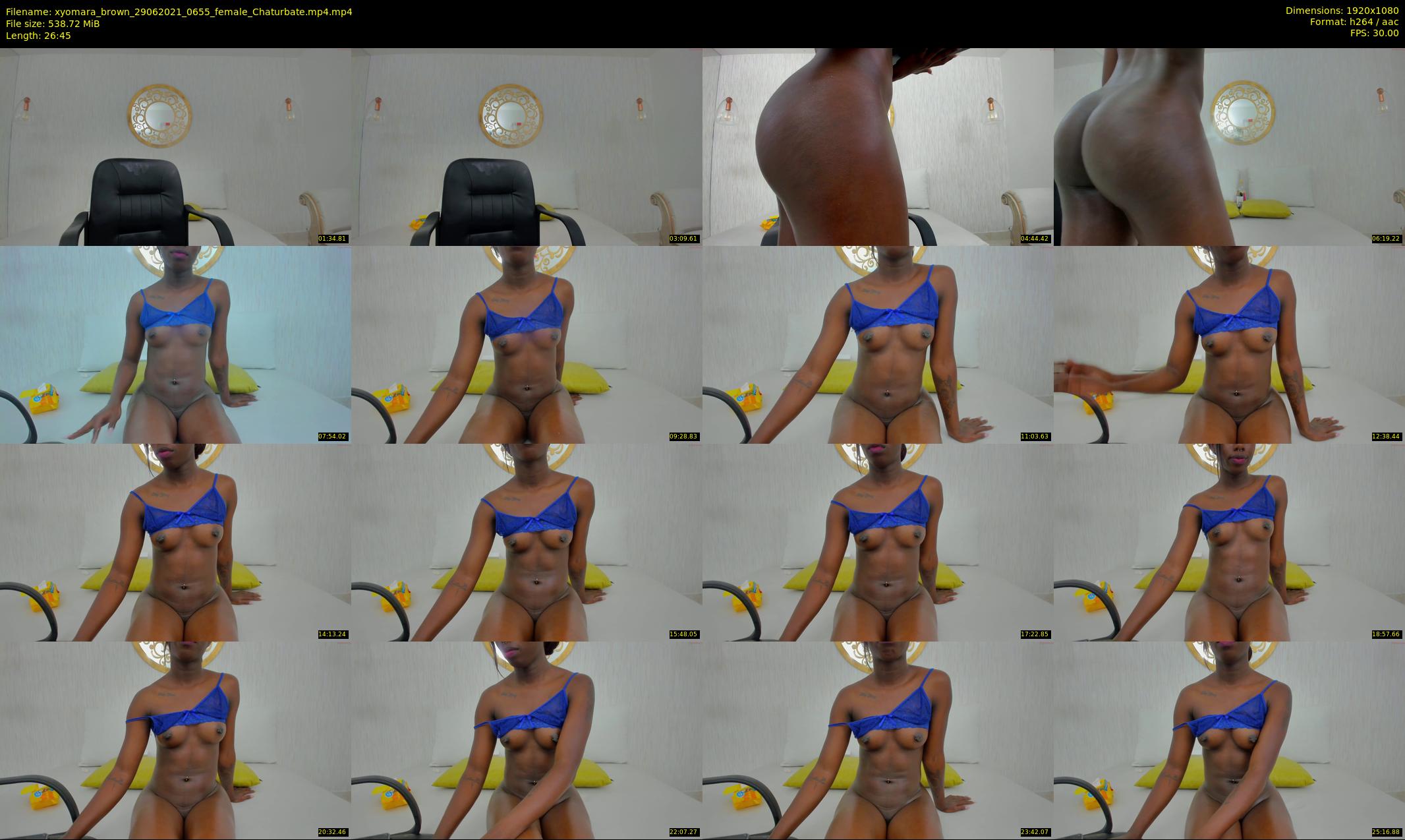 xyomara_brown — 27 minute Chaturbate female cam show recording, 1080p, Jun 29, 2021