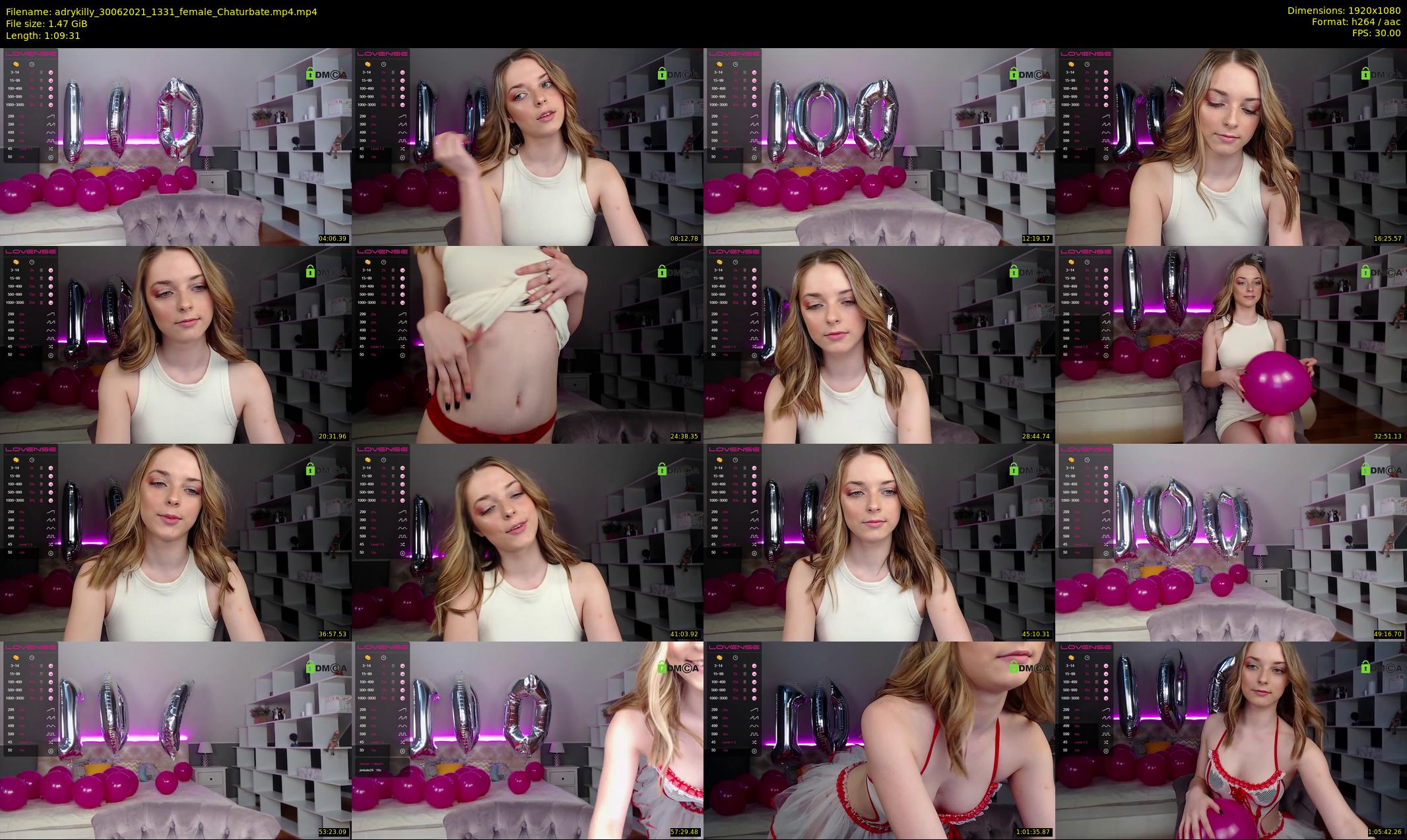 adrykilly — 70 minute Chaturbate female cam show recording, 1080p, Jun 30, 2021
