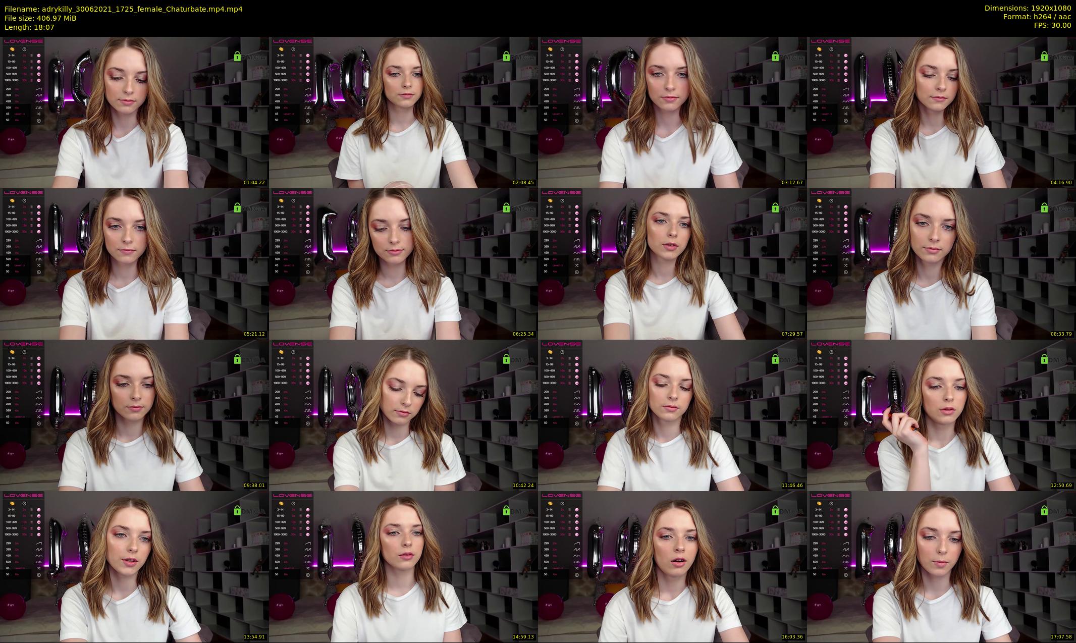 adrykilly — 19 minute Chaturbate female cam show recording, 1080p, Jun 30, 2021