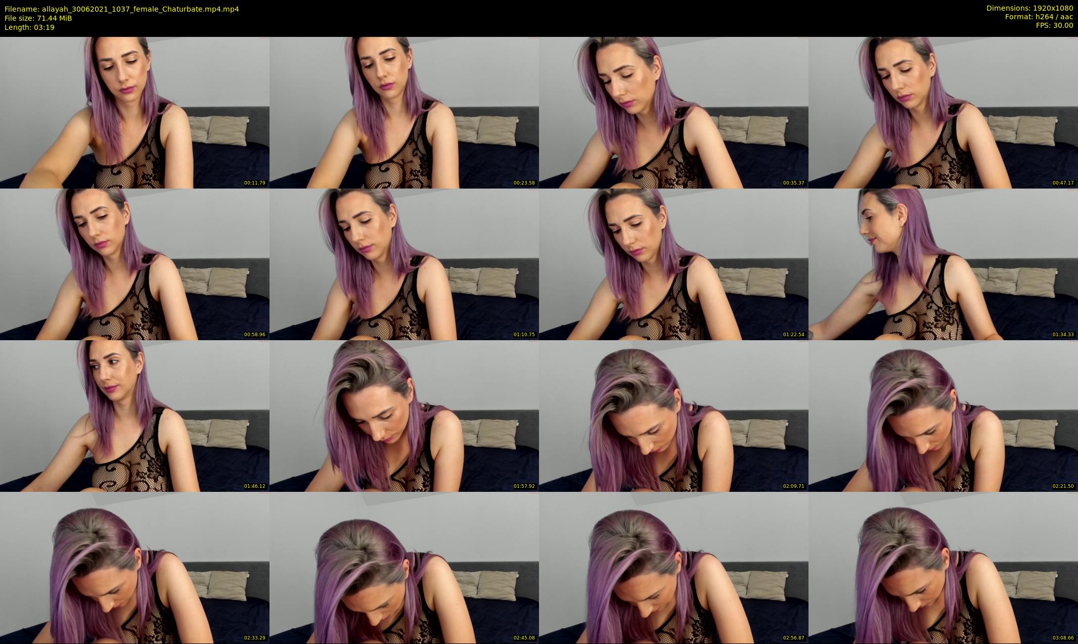 allayah — 4 minute Chaturbate female cam show recording, 1080p, Jun 30, 2021