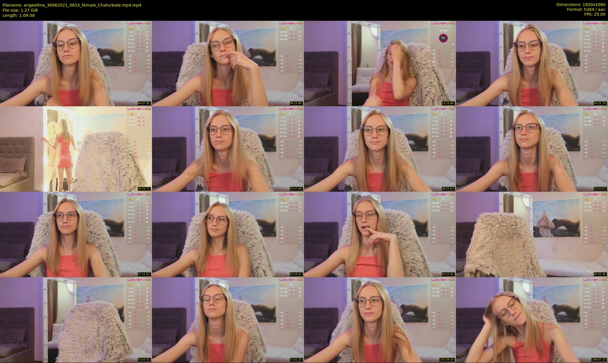 angeellina — 70 minute Chaturbate female cam show recording, 1080p, Jun 30, 2021