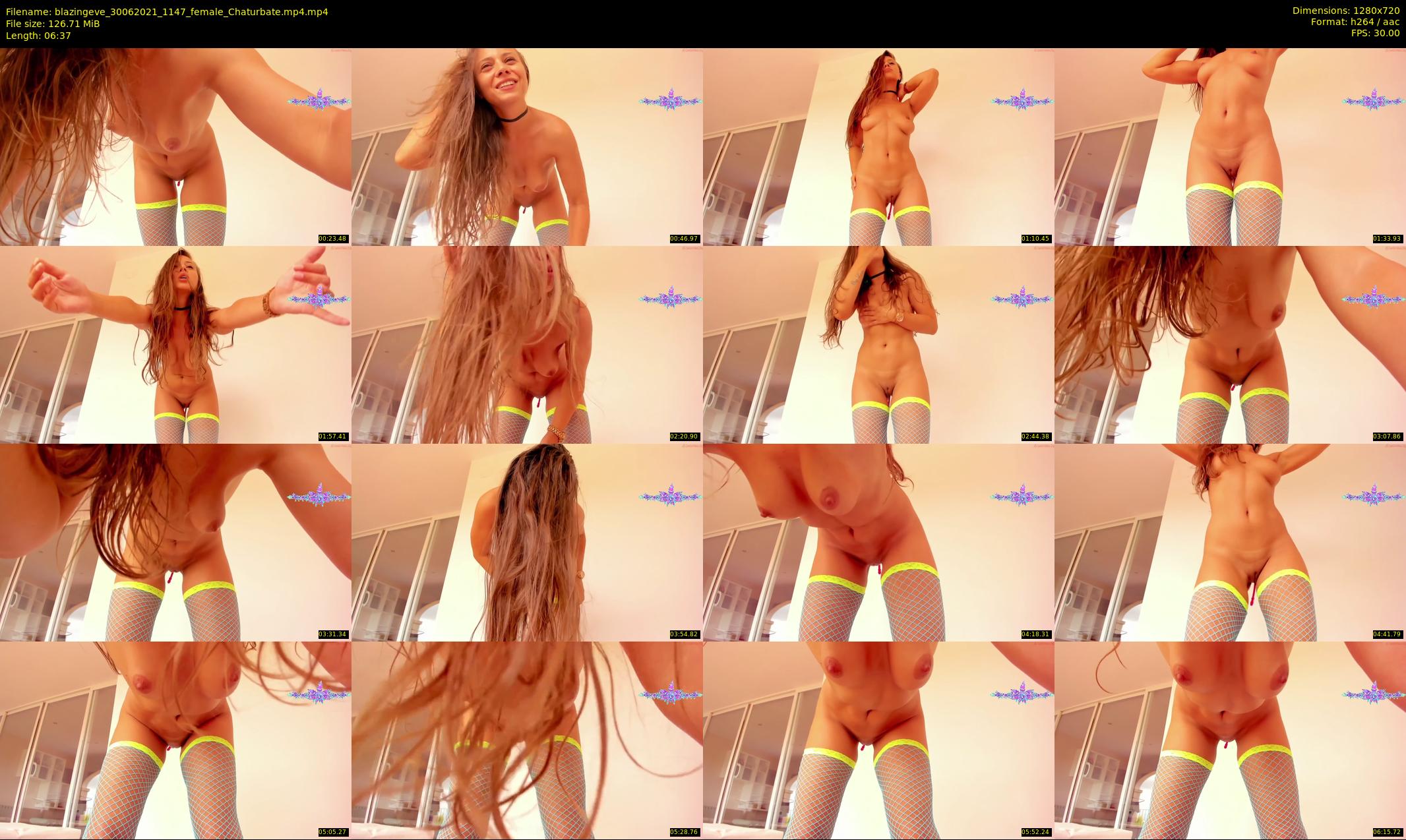 blazingeve — 7 minute Chaturbate female cam show recording, 720p, Jun 30, 2021