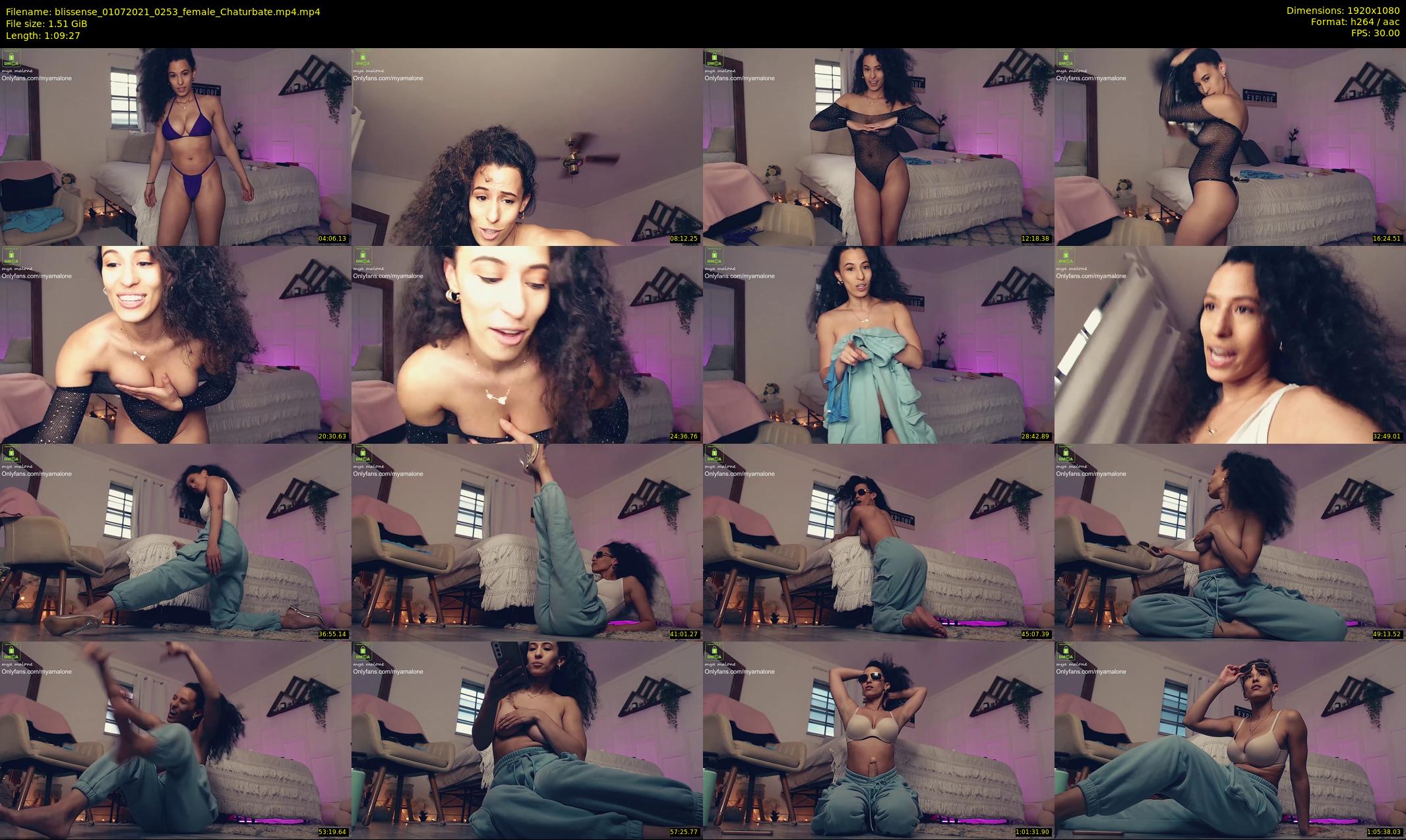 blissense — 70 minute Chaturbate female cam show recording, 1080p, Jul 1, 2021