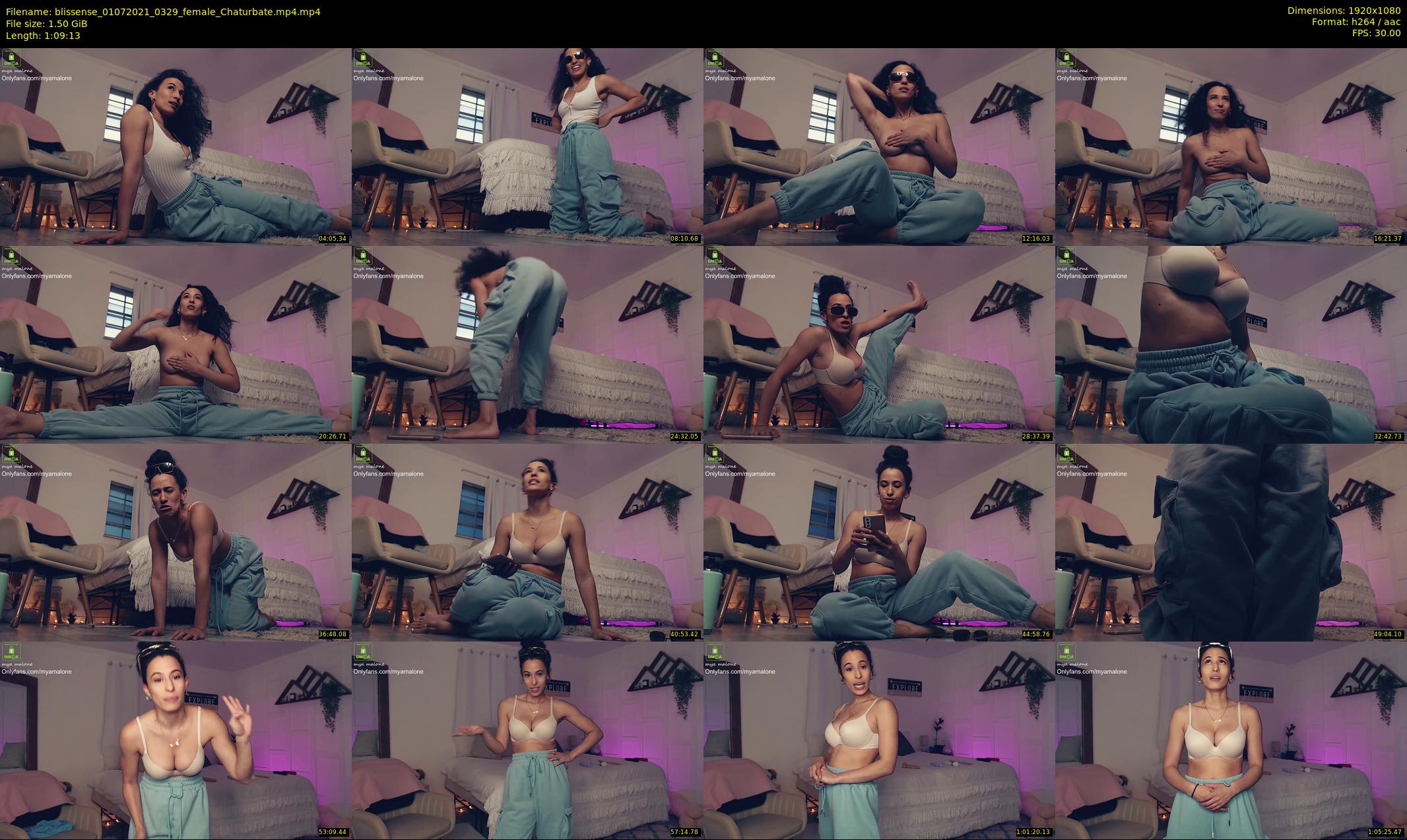 blissense — 70 minute Chaturbate female cam show recording, 1080p, Jul 1, 2021