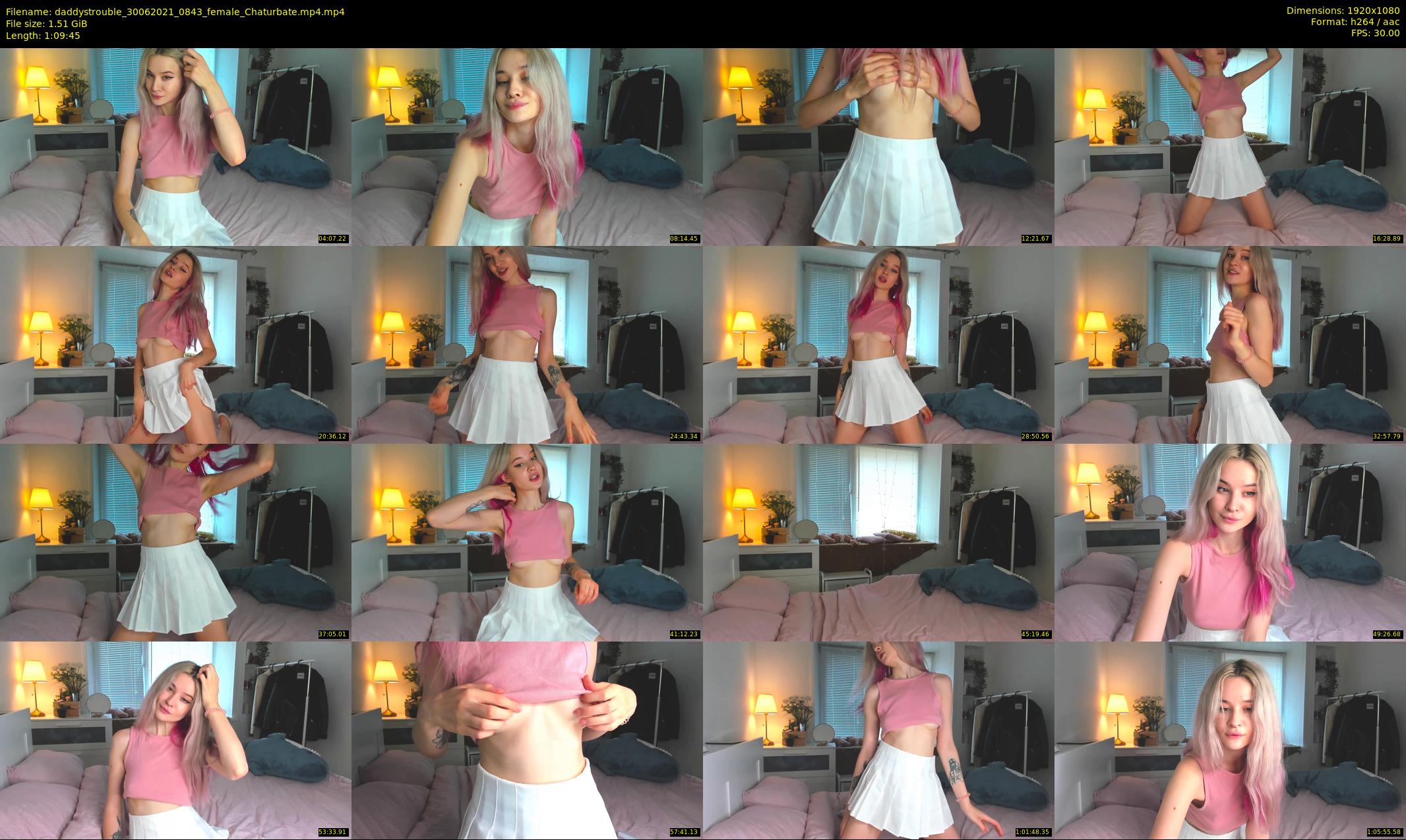 daddystrouble — 70 minute Chaturbate female cam show recording, 1080p, Jun 30, 2021