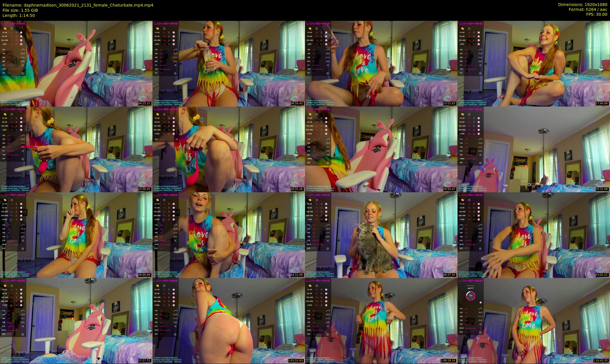 daphnemadison — 75 minute Chaturbate couple cam show recording, 1080p, Jun 30, 2021
