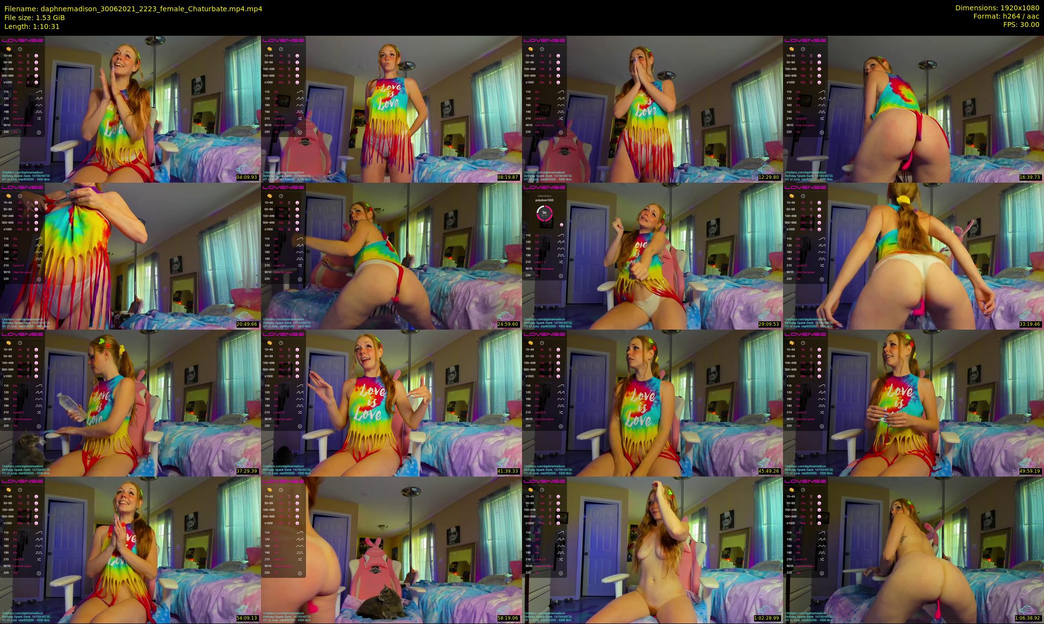 daphnemadison — 71 minute Chaturbate couple cam show recording, 1080p, Jun 30, 2021