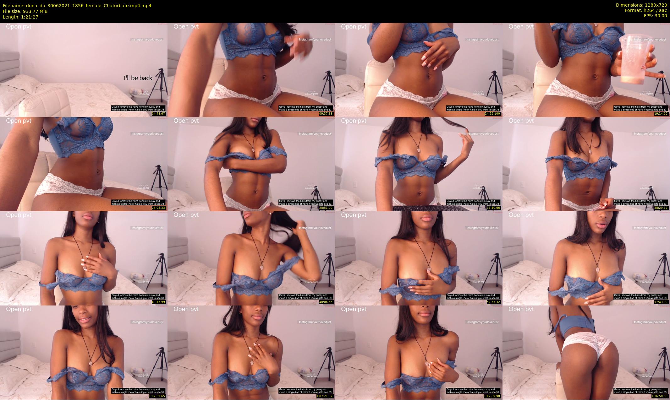 duna_du — 82 minute Chaturbate female cam show recording, 720p, Jun 30, 2021