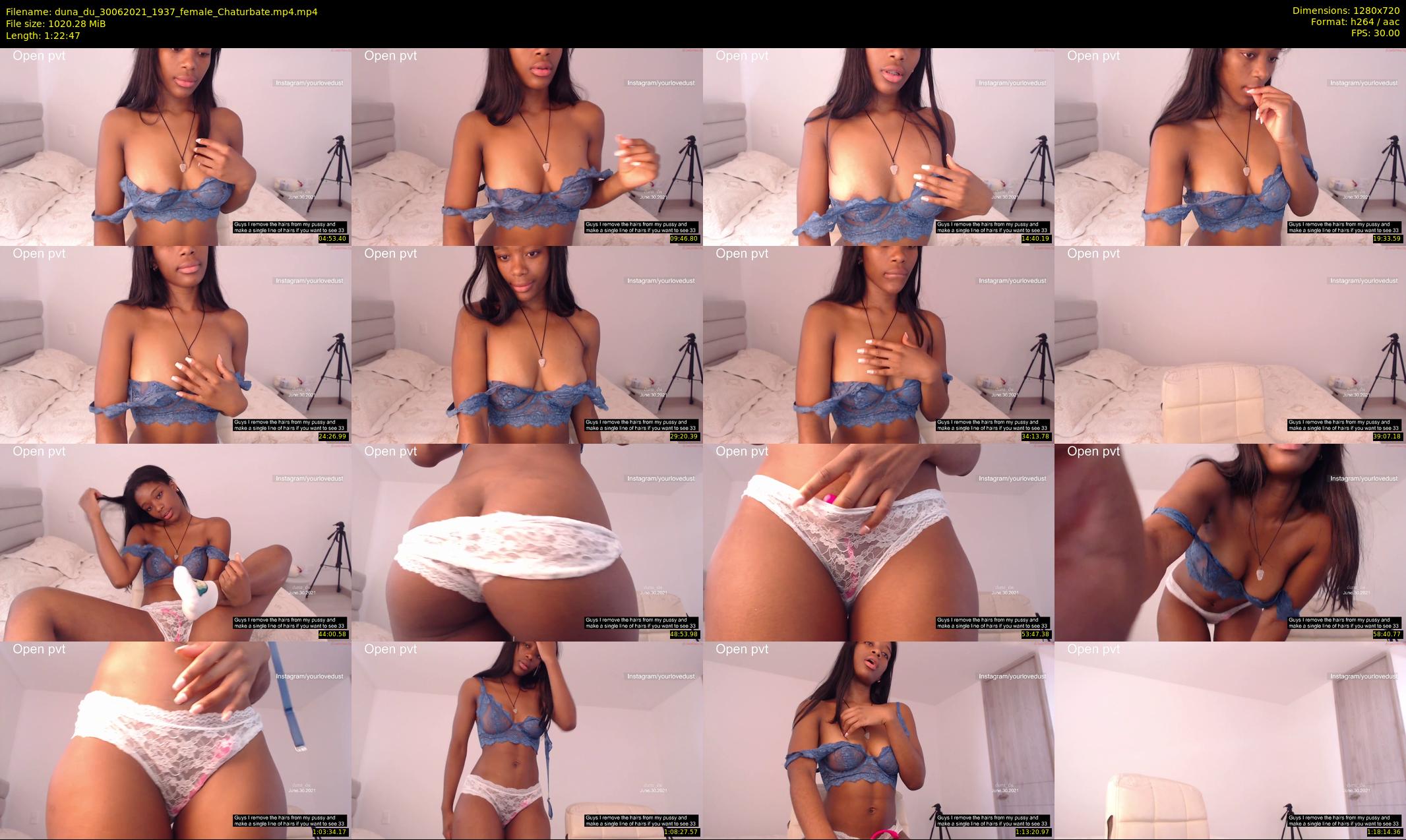 duna_du — 83 minute Chaturbate female cam show recording, 720p, Jun 30, 2021