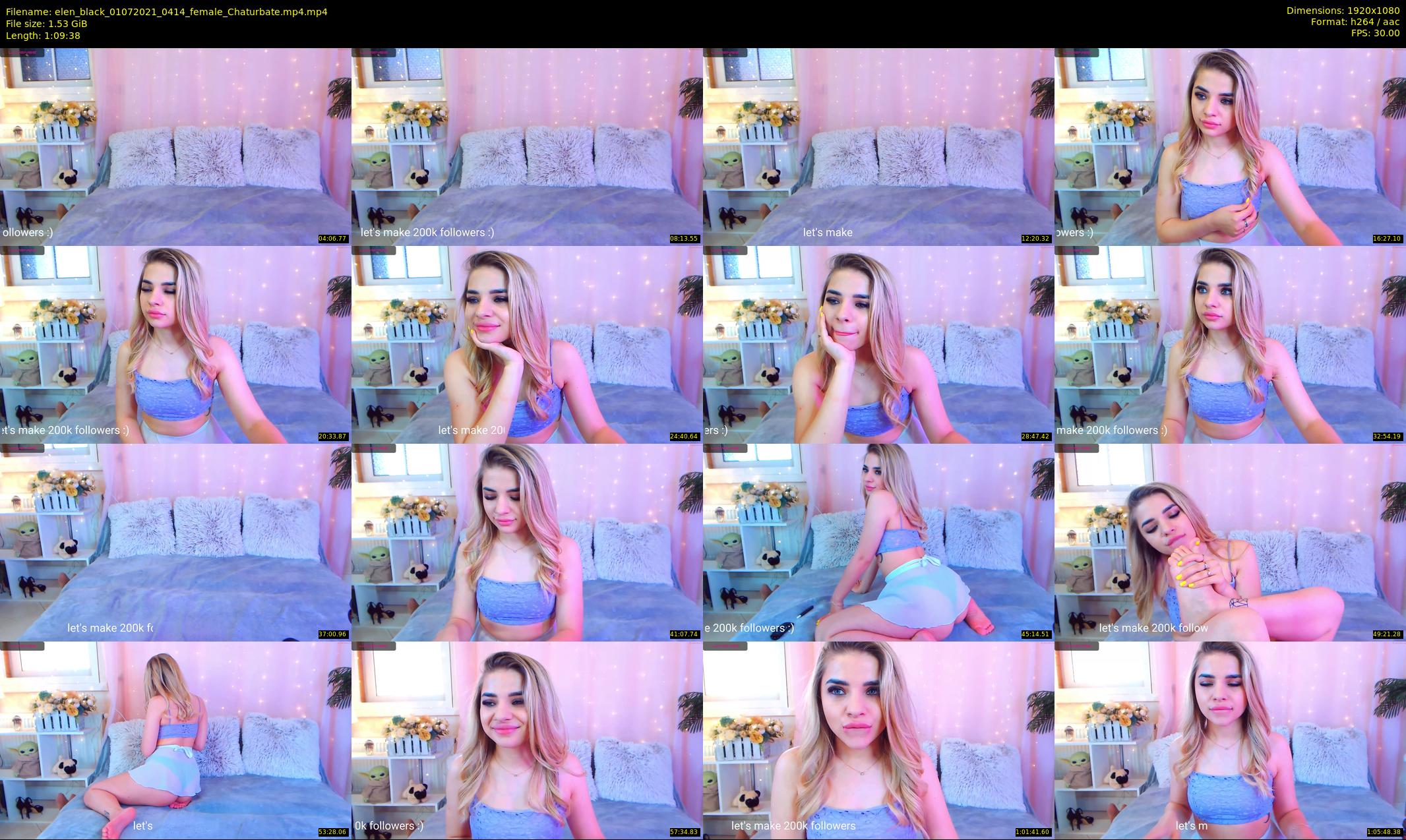 elen_black — 70 minute Chaturbate female cam show recording, 1080p, Jul 1, 2021