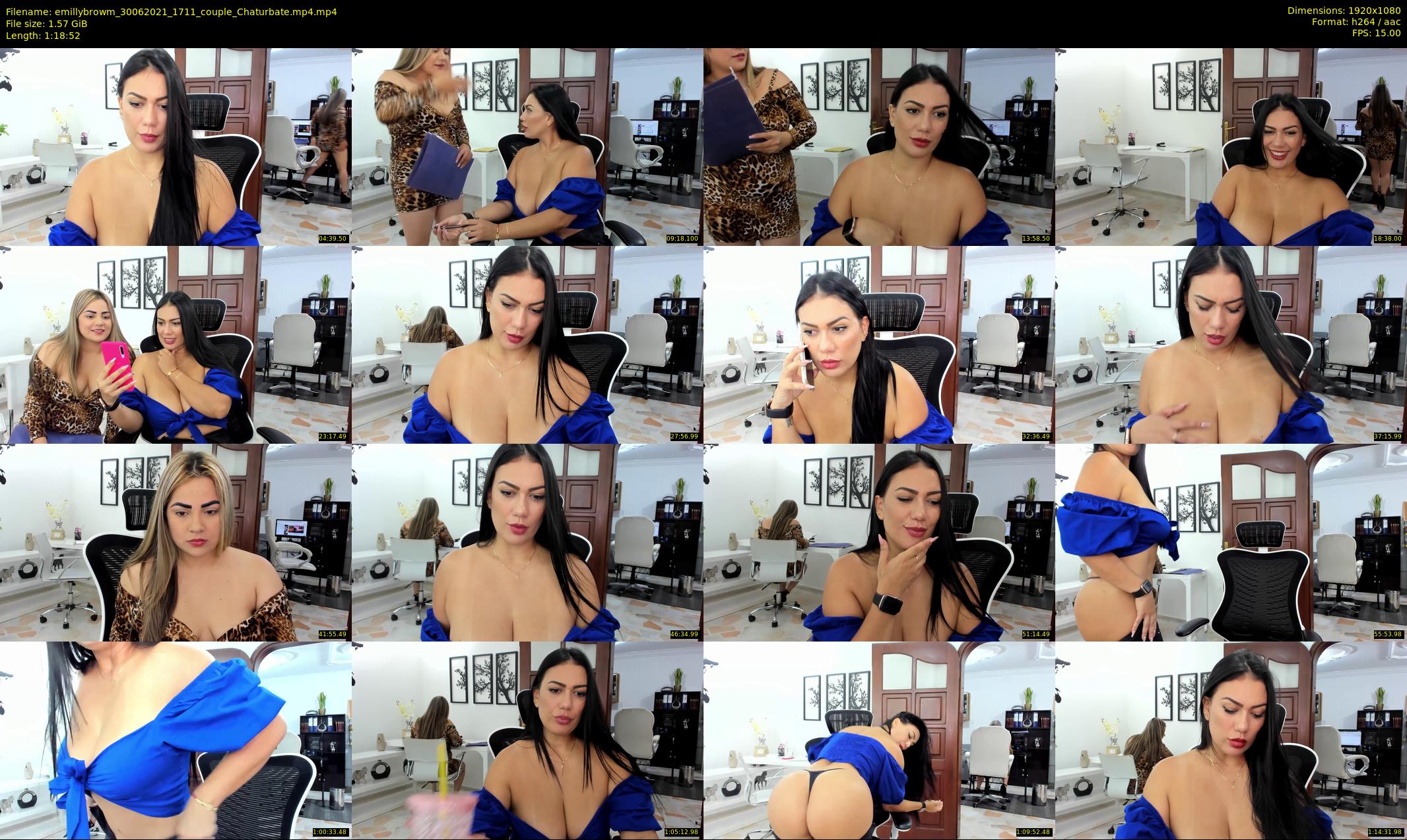 emillybrowm — 79 minute Chaturbate couple cam show recording, 1080p, Jun 30, 2021