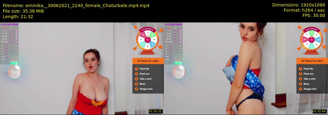 emmika_ — 22 minute Chaturbate female cam show recording, 1080p, Jun 30, 2021