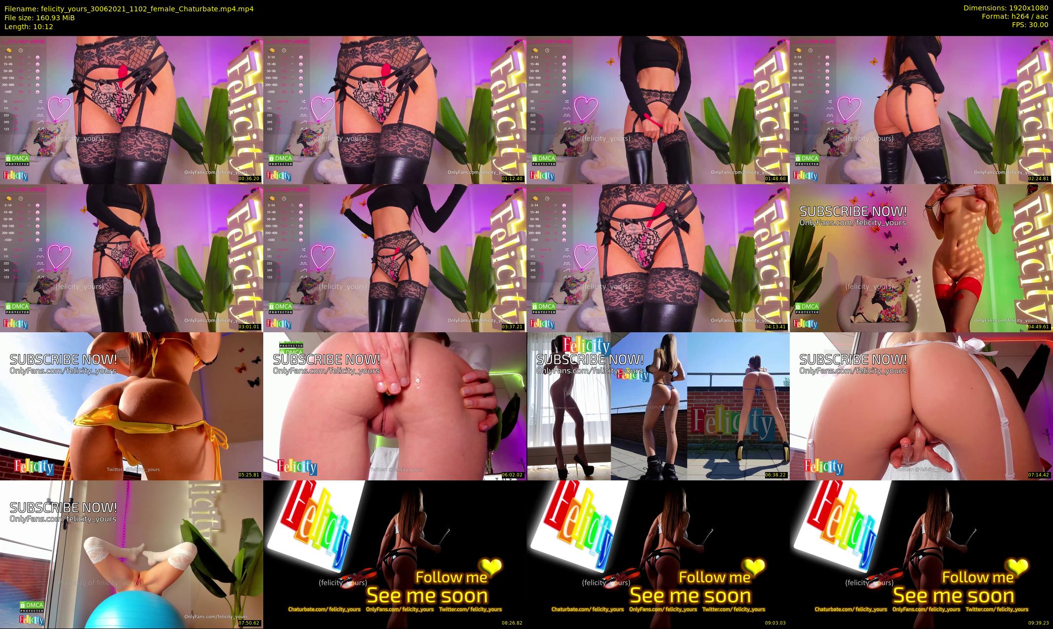 felicity_yours — 11 minute Chaturbate female cam show recording, 1080p, Jun 30, 2021