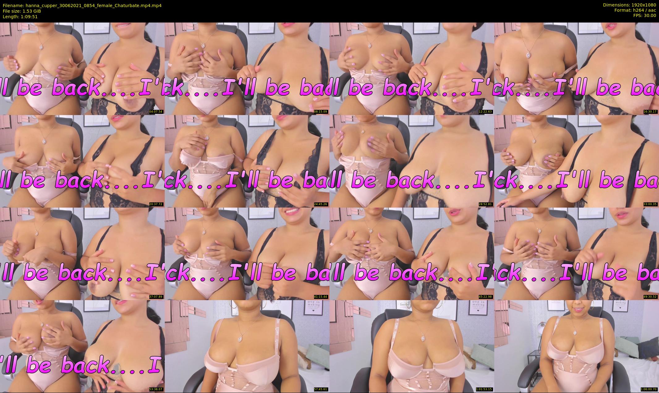 hanna_cupper — 70 minute Chaturbate female cam show recording, 1080p, Jun 30, 2021