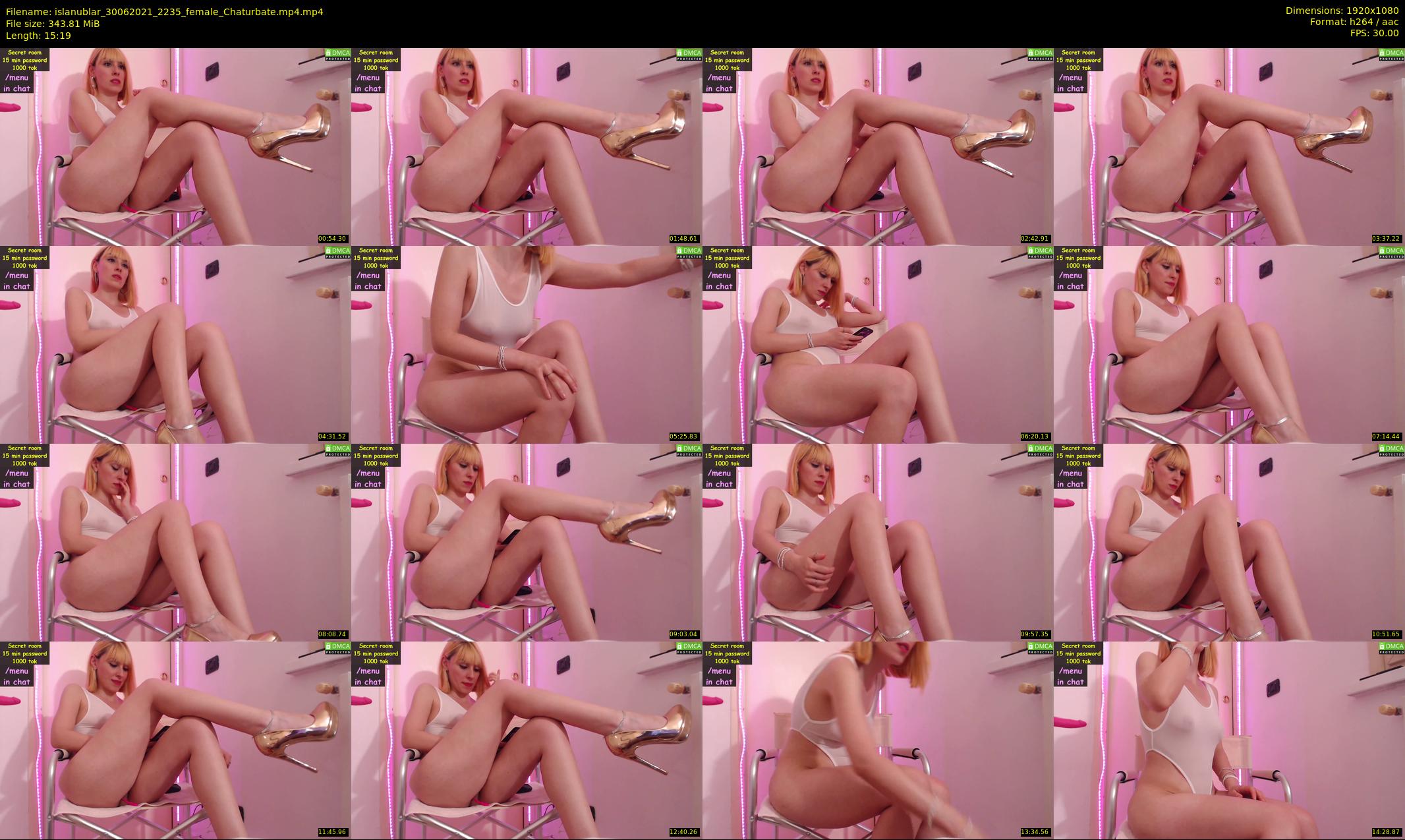islanublar — 16 minute Chaturbate female cam show recording, 1080p, Jun 30, 2021