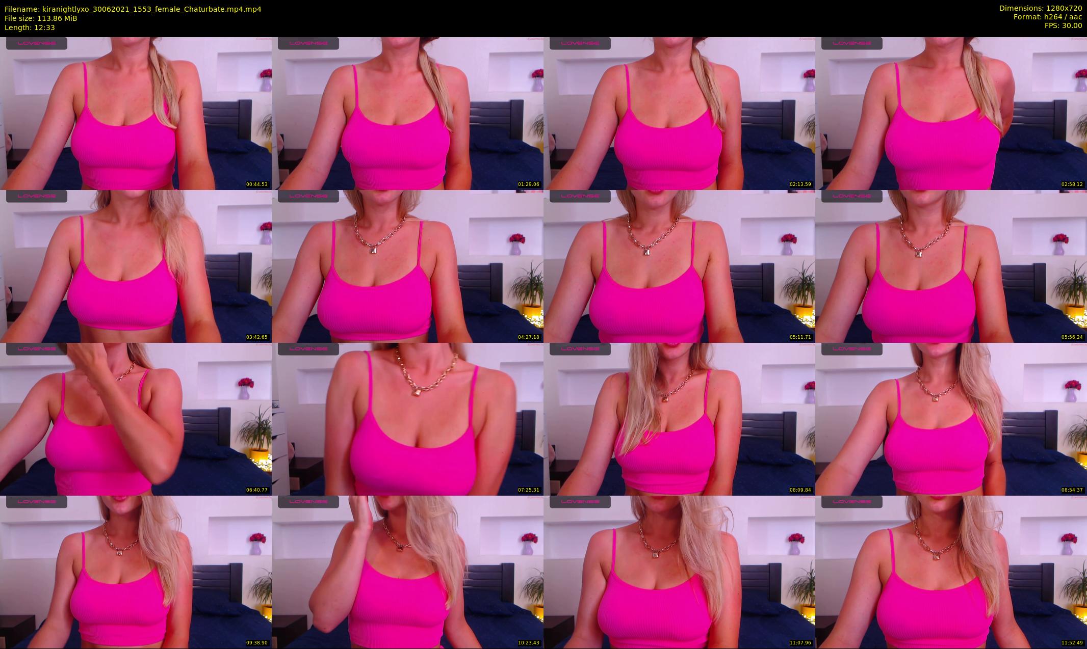 kiranightlyxo — 13 minute Chaturbate female cam show recording, 720p, Jun 30, 2021