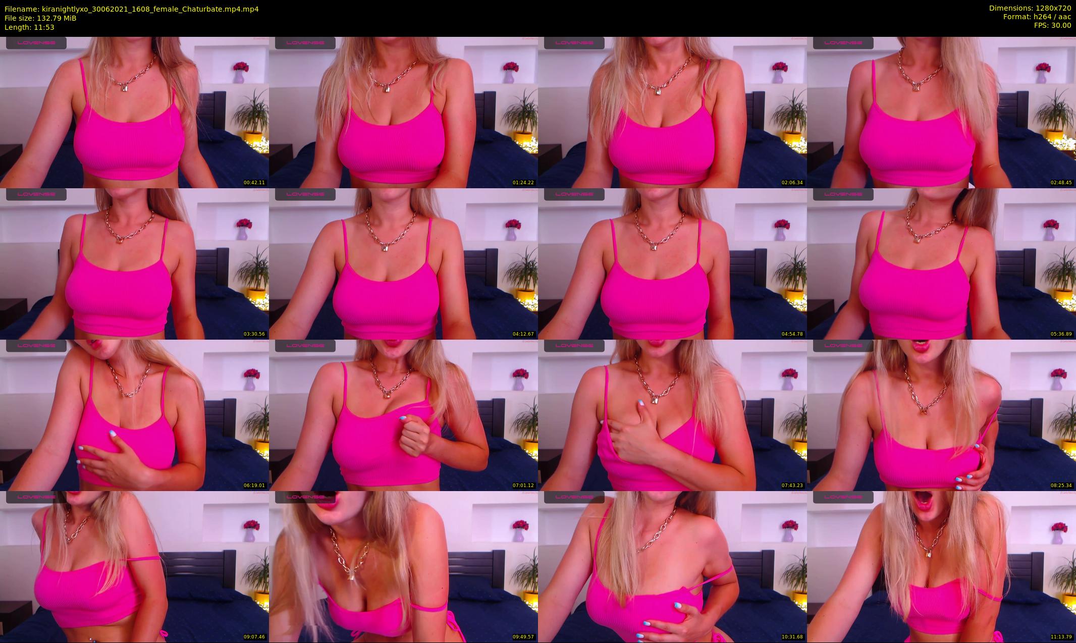 kiranightlyxo — 12 minute Chaturbate female cam show recording, 720p, Jun 30, 2021