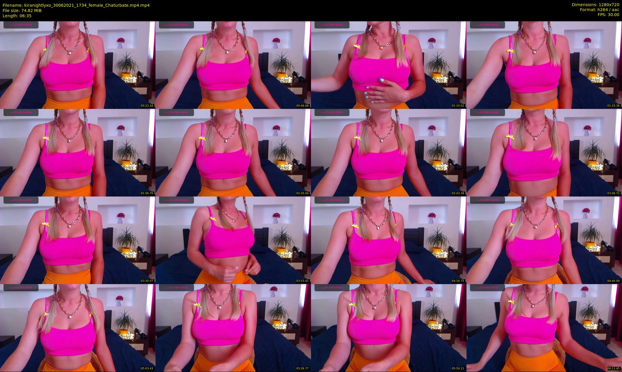 kiranightlyxo — 7 minute Chaturbate female cam show recording, 720p, Jun 30, 2021