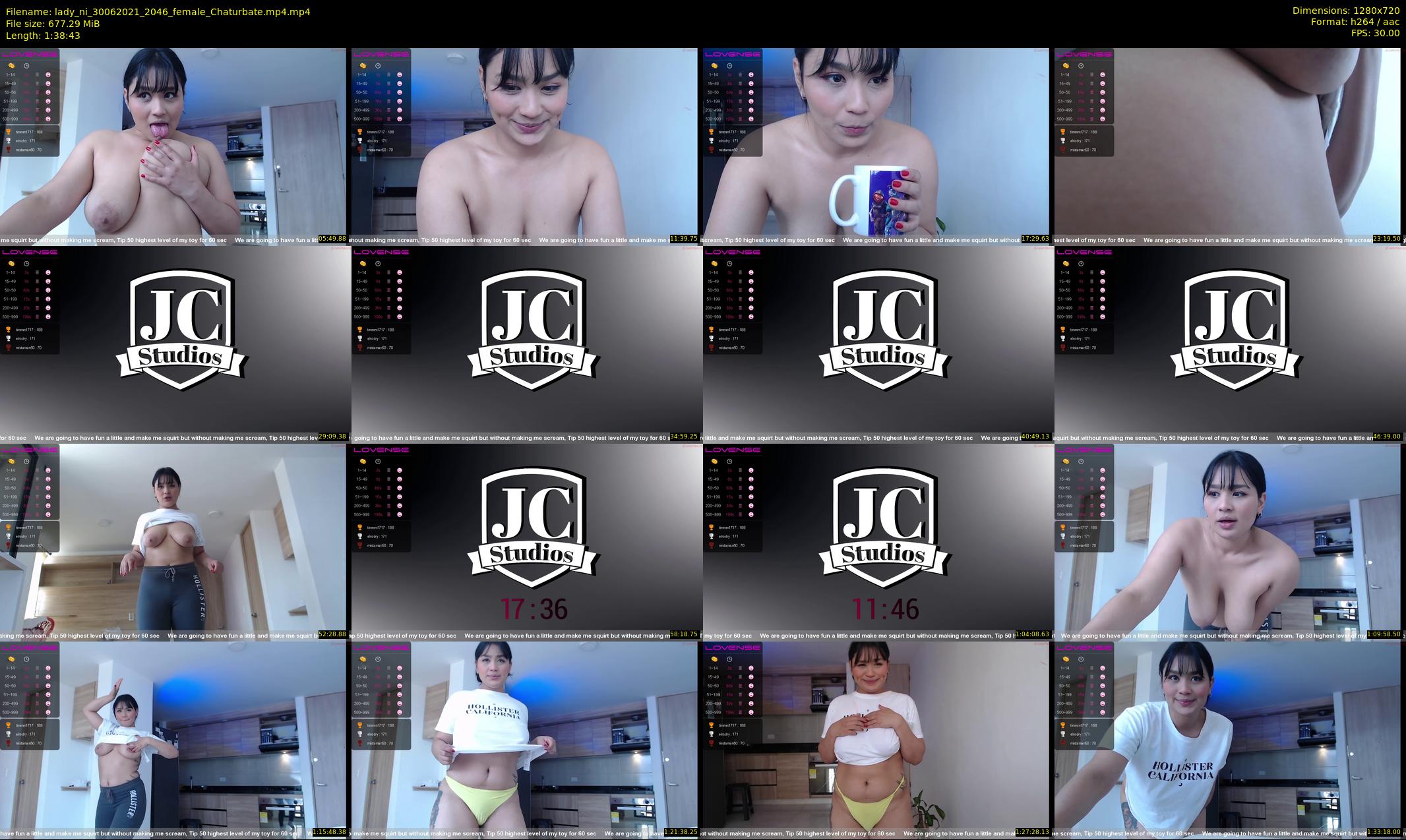 lady_ni — 99 minute Chaturbate female cam show recording, 720p, Jun 30, 2021