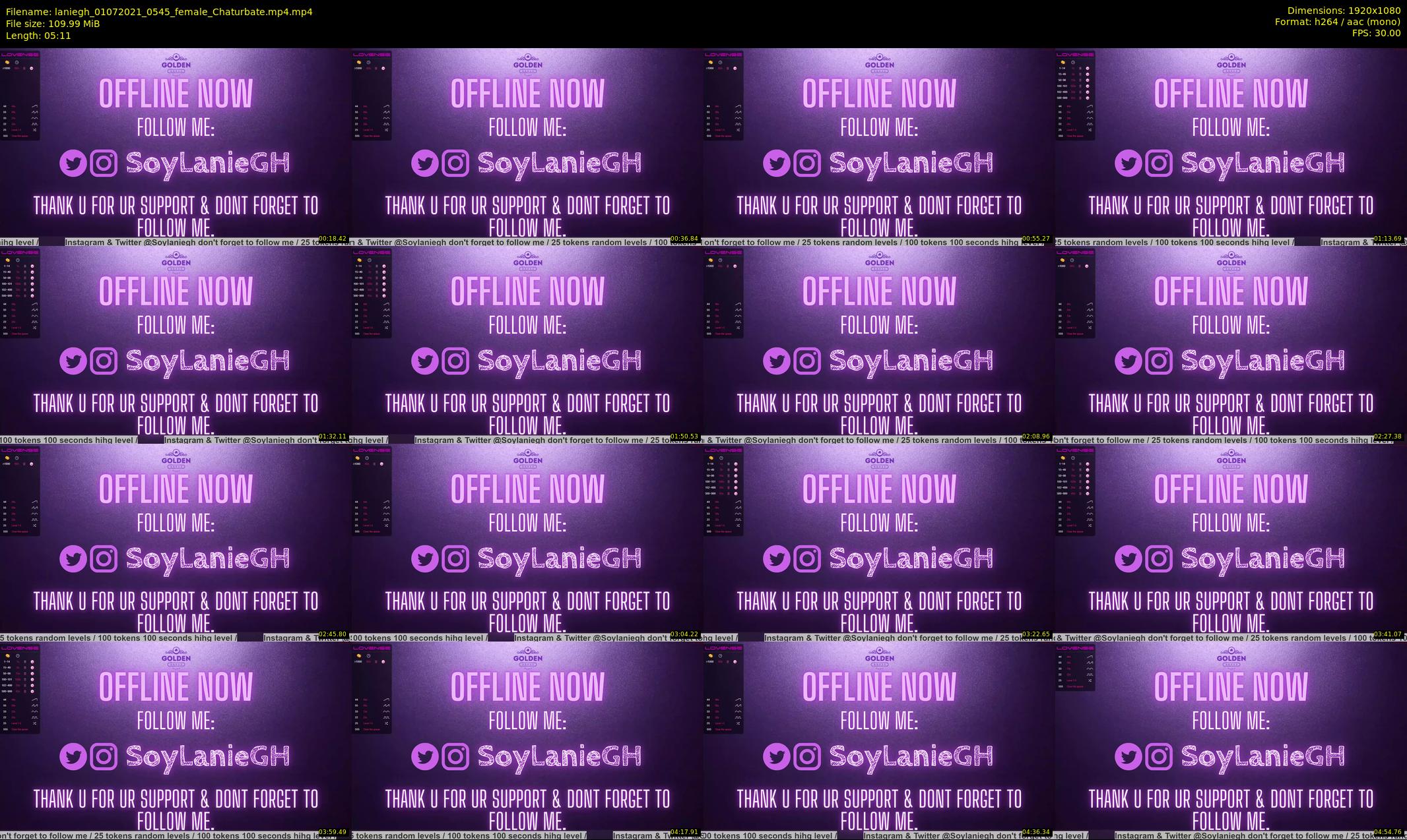 laniegh — 6 minute Chaturbate female cam show recording, 1080p, Jul 1, 2021