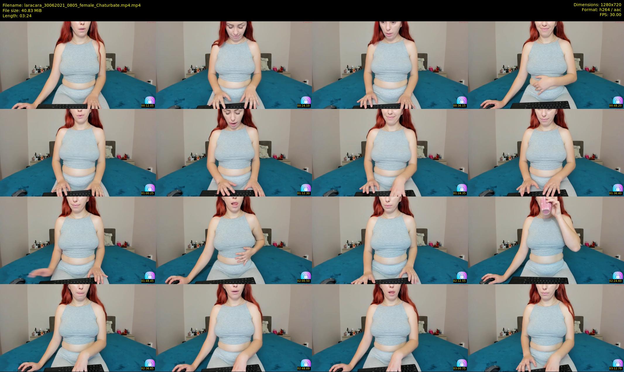laracara — 4 minute Chaturbate female cam show recording, 720p, Jun 30, 2021
