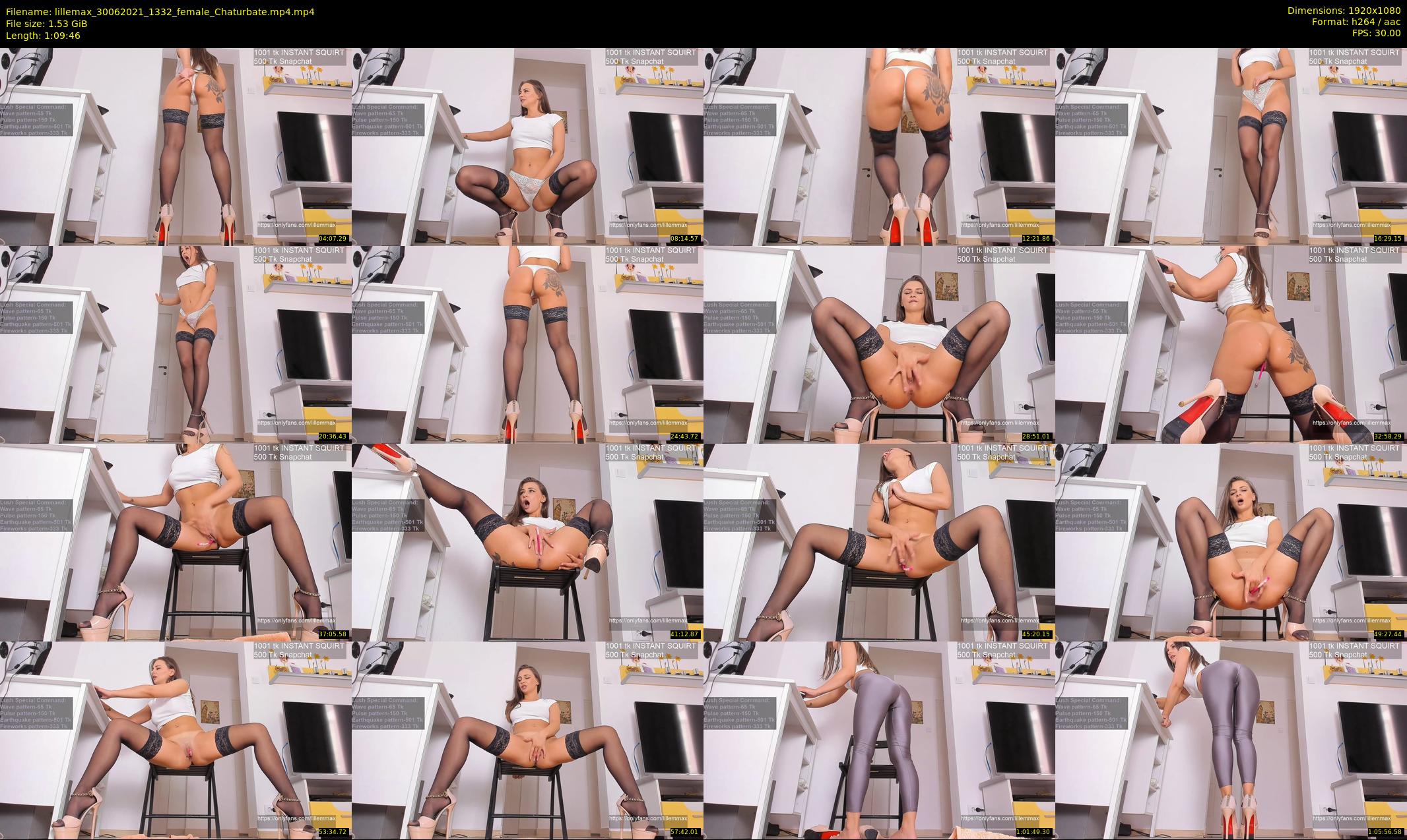 lillemax — 70 minute Chaturbate female cam show recording, 1080p, Jun 30, 2021
