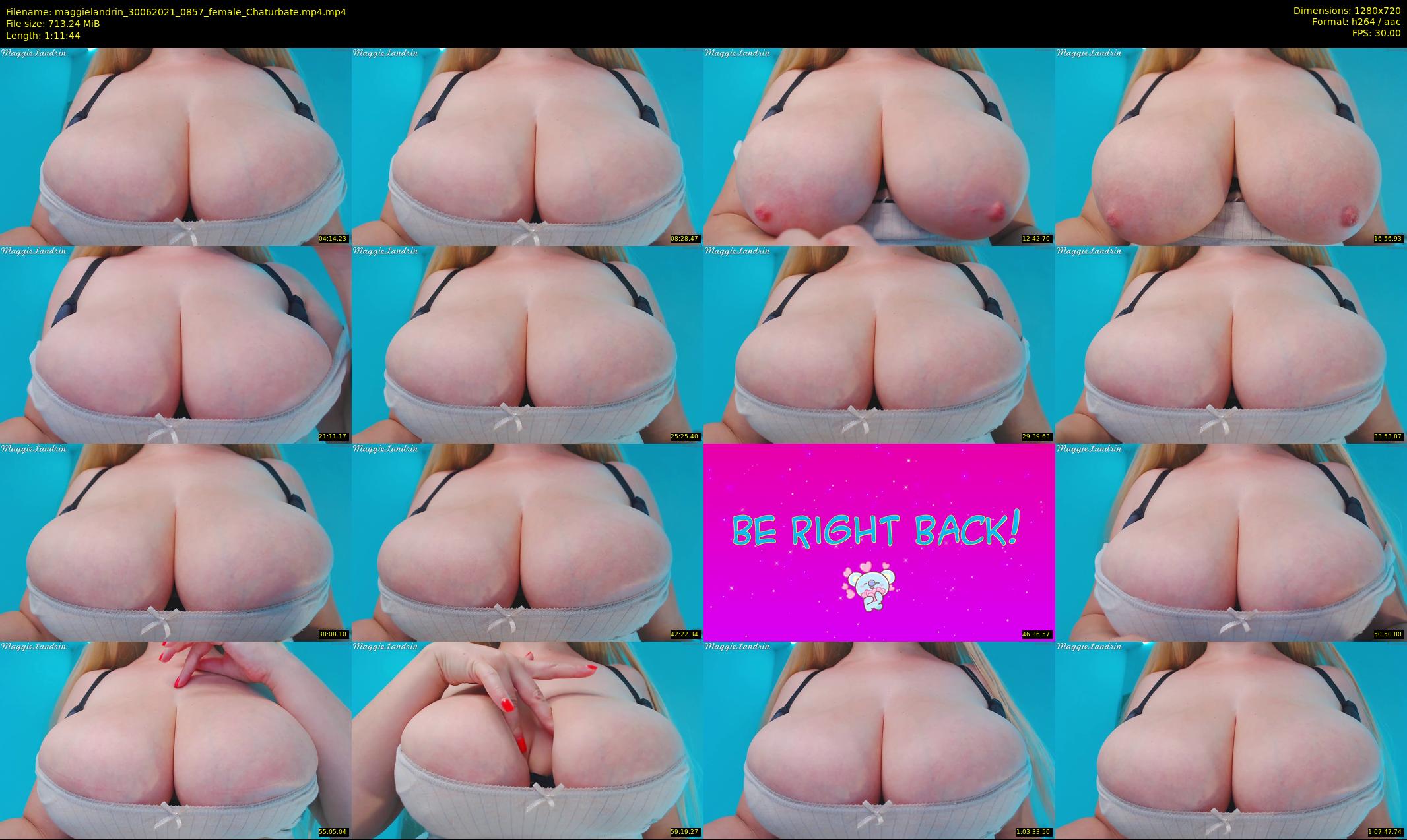 maggielandrin — 72 minute Chaturbate female cam show recording, 720p, Jun 30, 2021