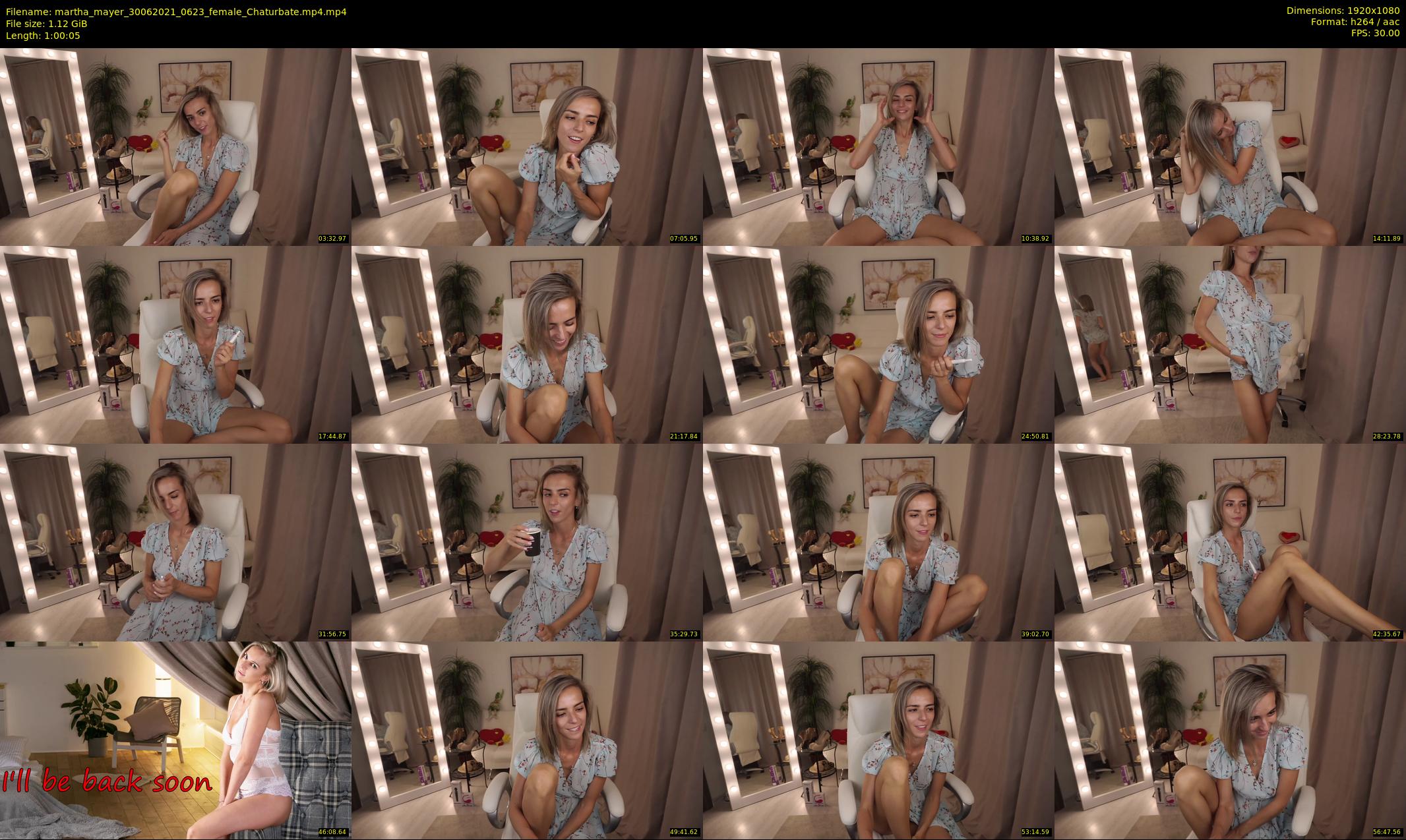 martha_mayer — 61 minute Chaturbate female cam show recording, 1080p, Jun 30, 2021