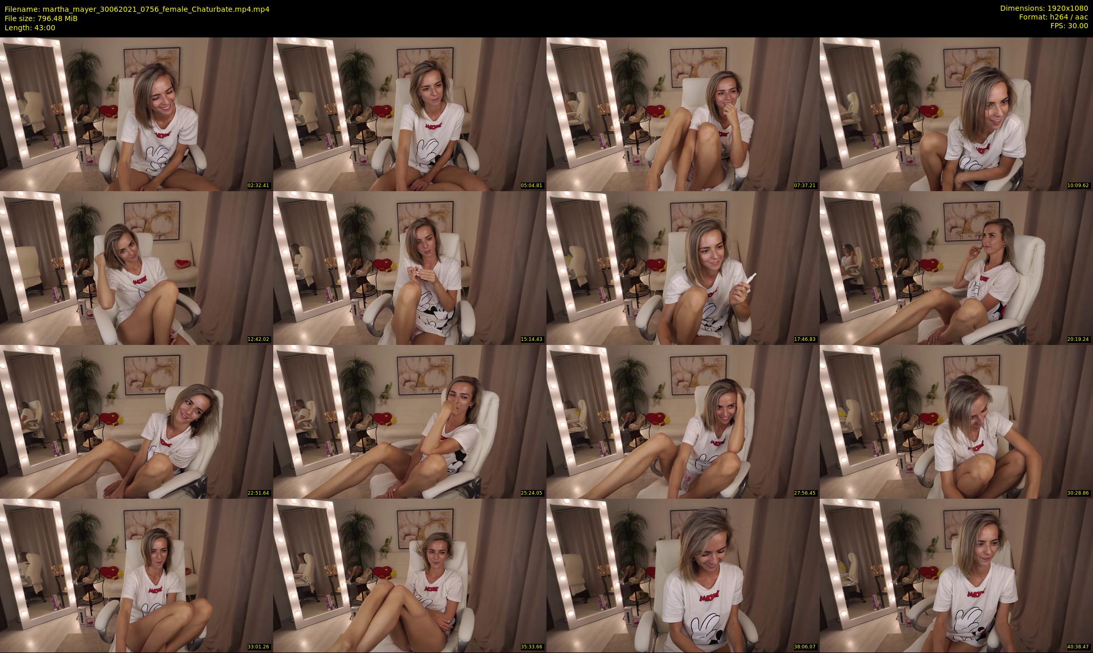 martha_mayer — 43 minute Chaturbate female cam show recording, 1080p, Jun 30, 2021