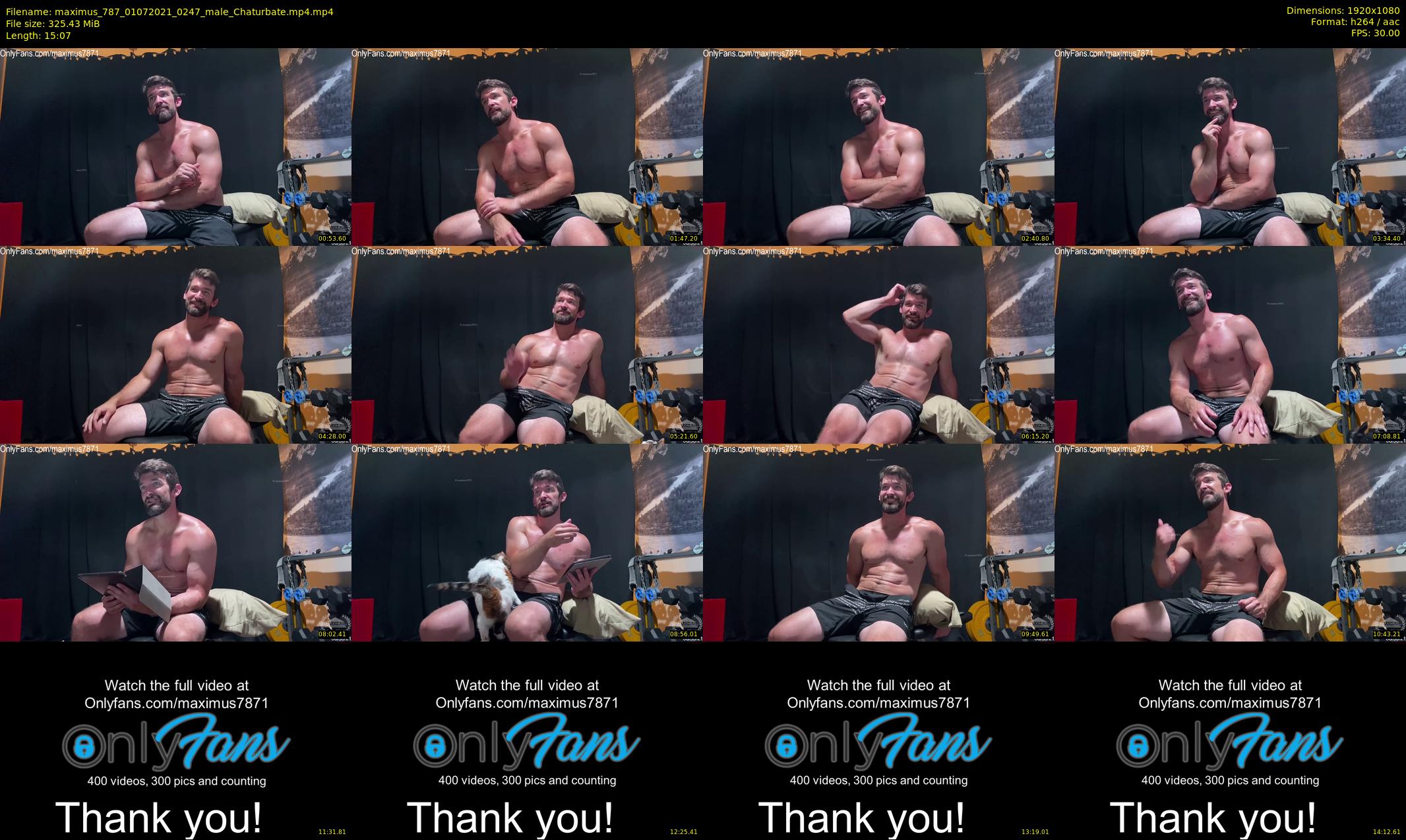 maximus_787 — 16 minute Chaturbate male cam show recording, 1080p, Jul 1, 2021
