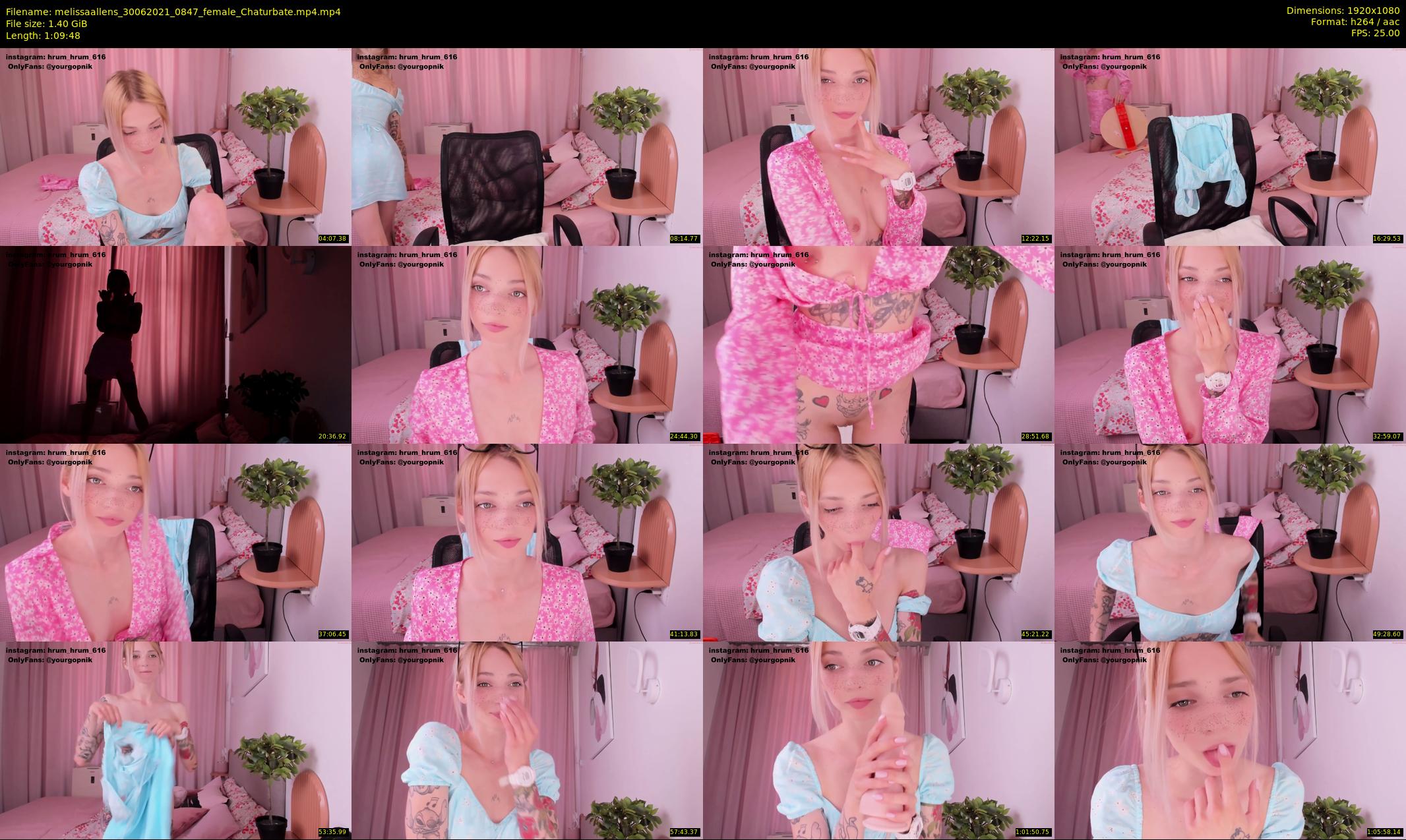 melissaallens — 70 minute Chaturbate female cam show recording, 1080p, Jun 30, 2021