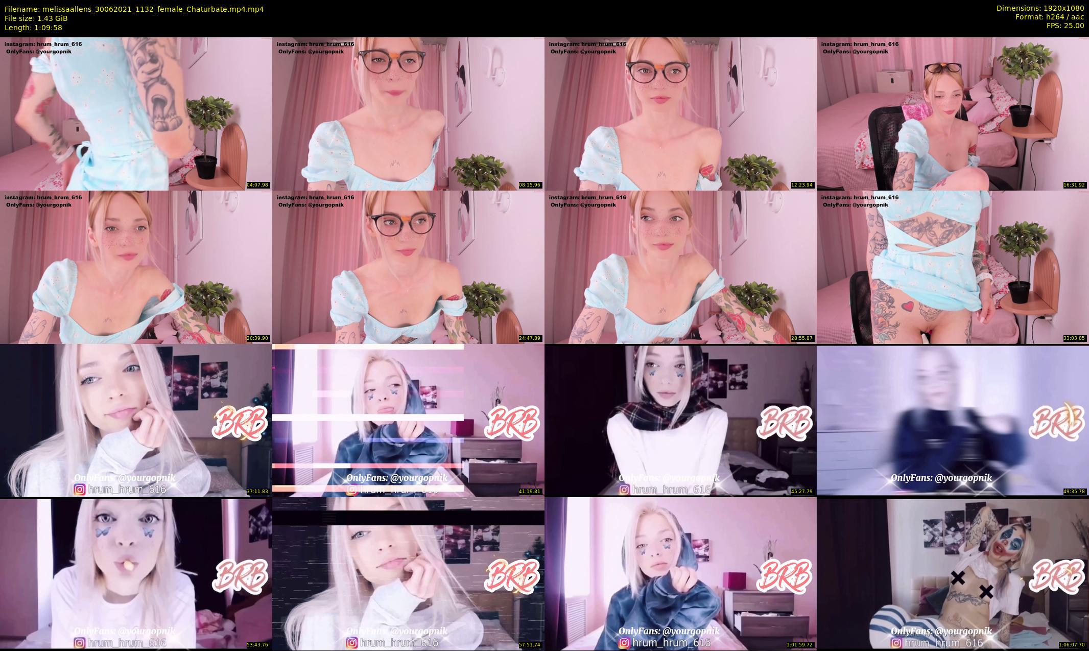 melissaallens — 70 minute Chaturbate female cam show recording, 1080p, Jun 30, 2021