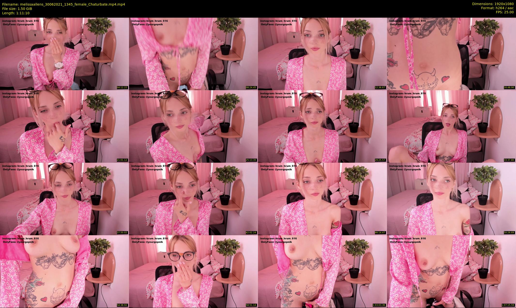 melissaallens — 72 minute Chaturbate female cam show recording, 1080p, Jun 30, 2021
