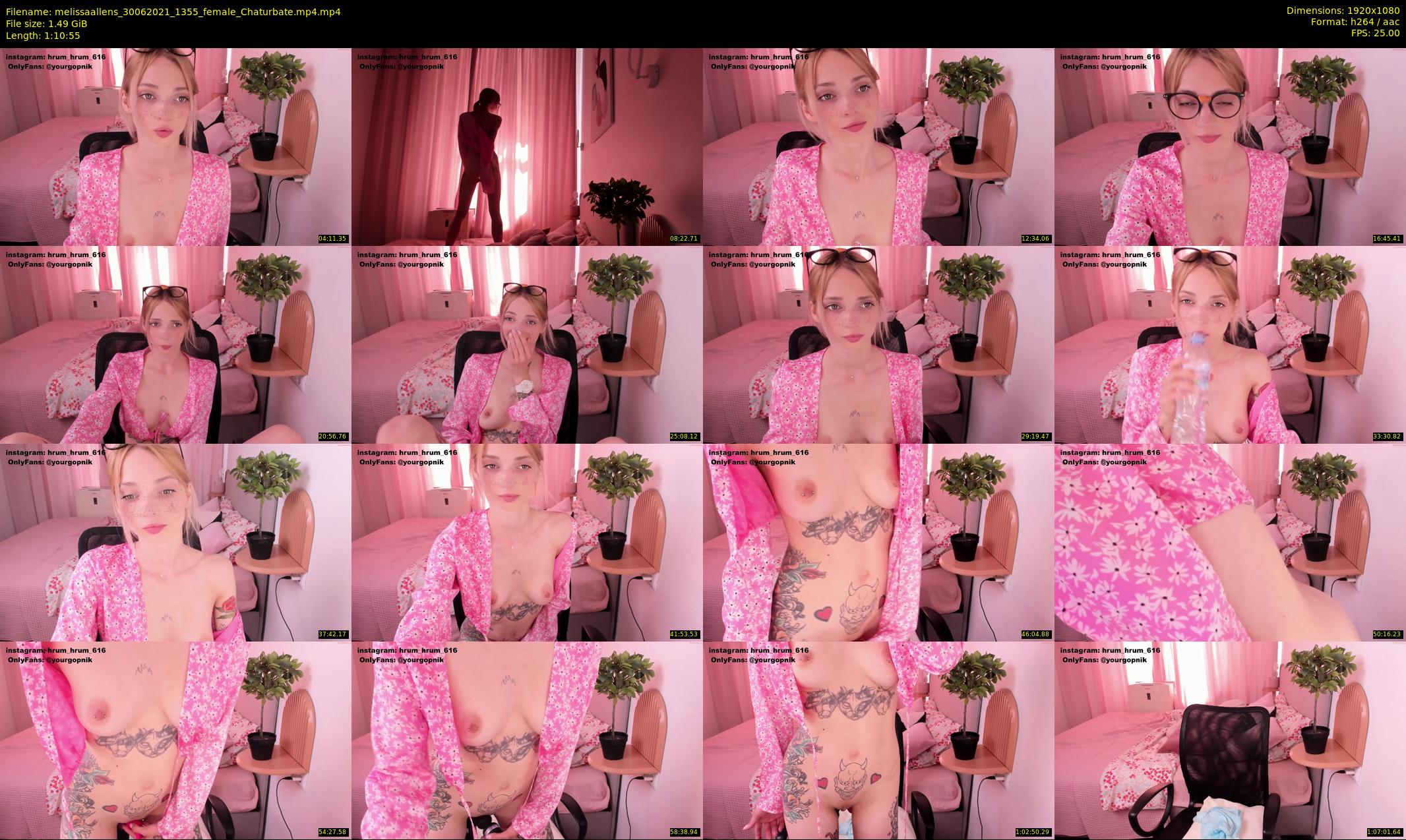 melissaallens — 71 minute Chaturbate female cam show recording, 1080p, Jun 30, 2021