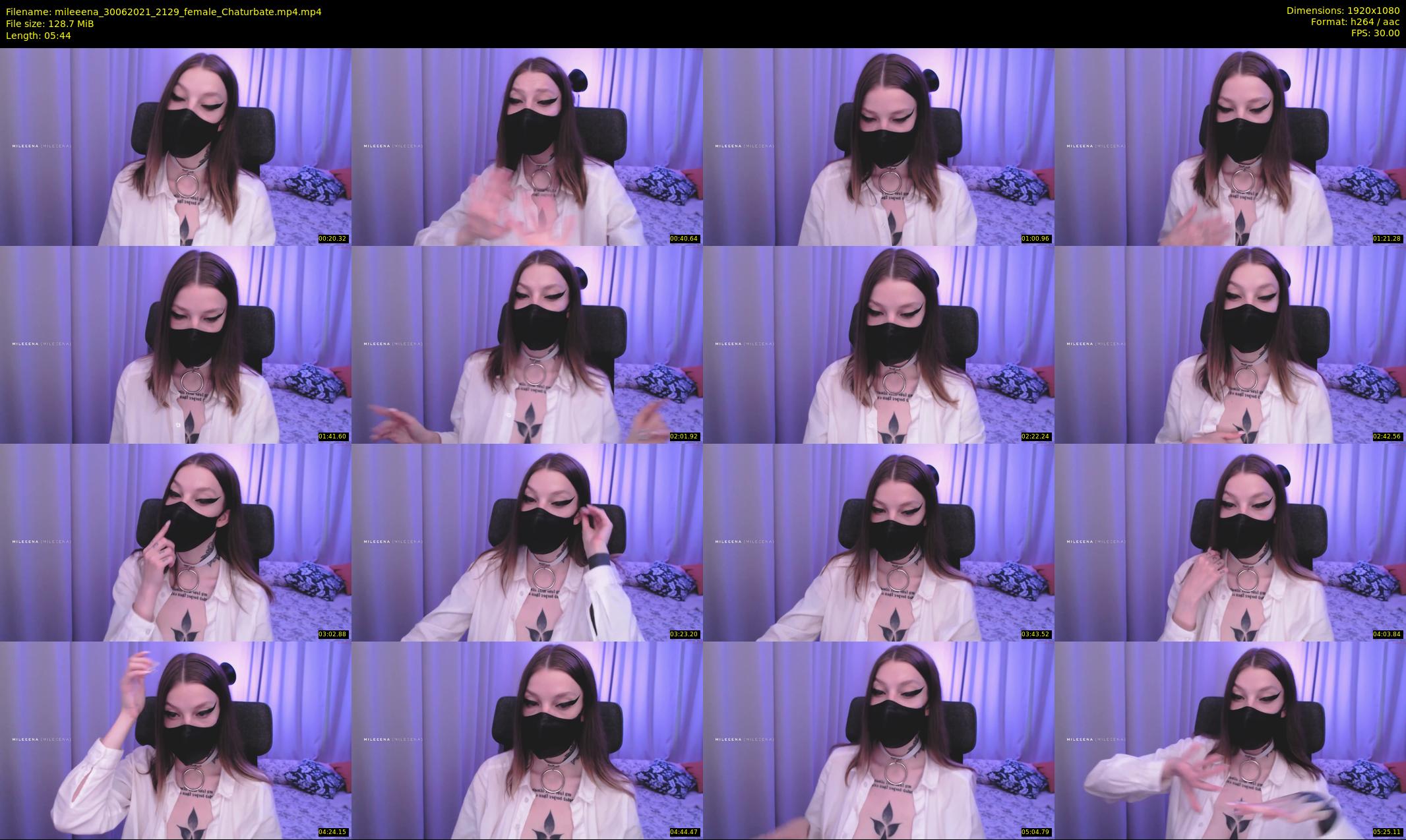 mileeena — 6 minute Chaturbate female cam show recording, 1080p, Jun 30, 2021